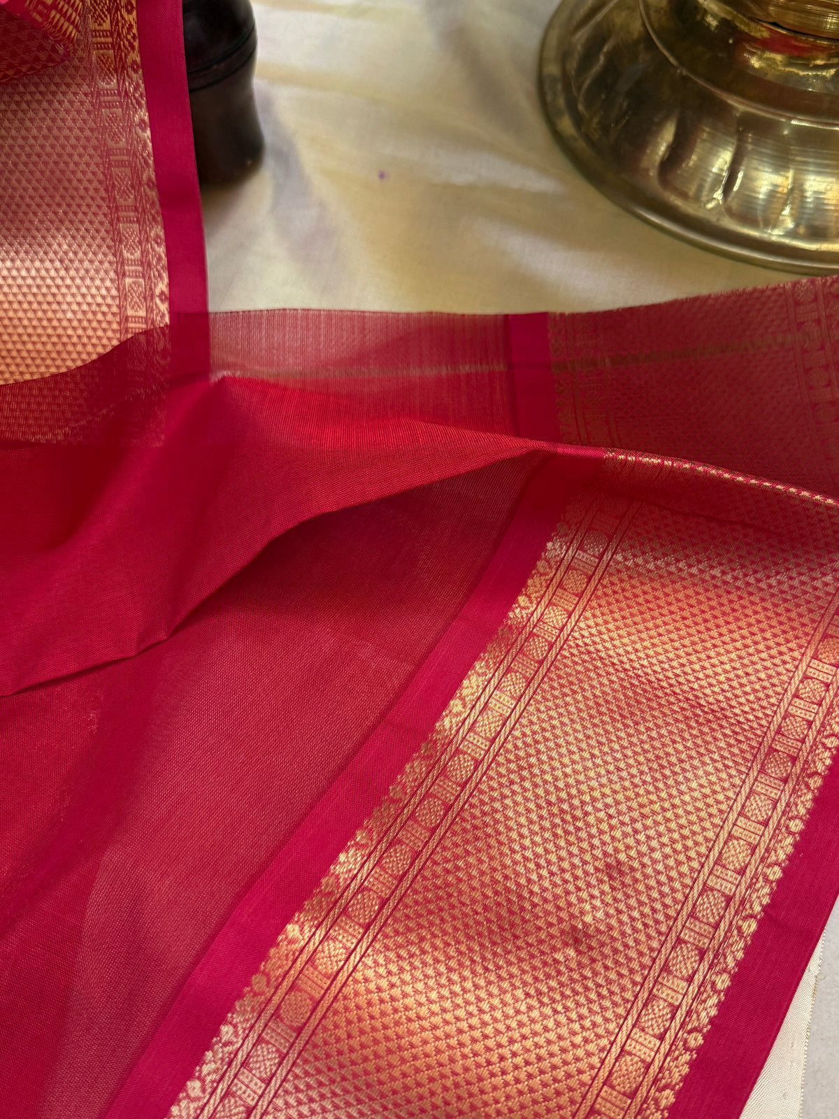 Premium silk cotton vairaoosi with butta / clsa 12380