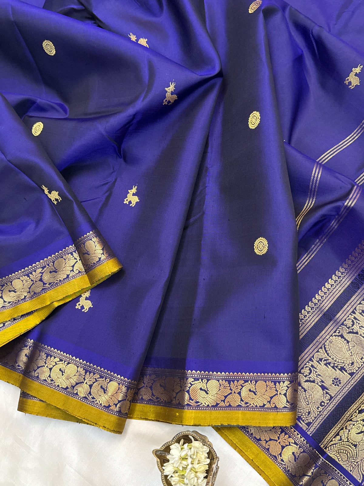 festivel edit _special edition_midnight blue / silk saree clsa 12418