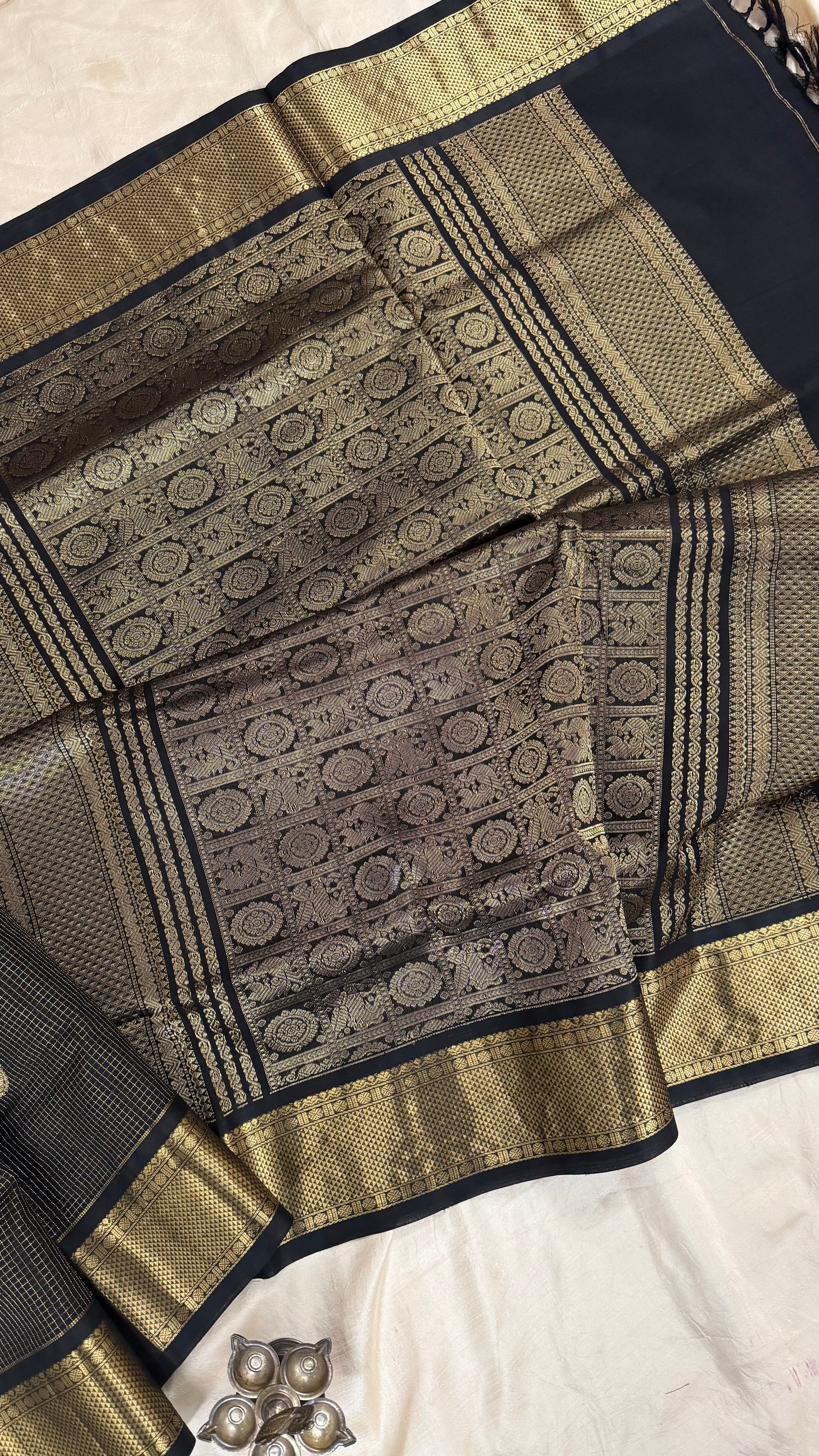 Black Zari kattam / Premium Silk Cotton CLSA5166