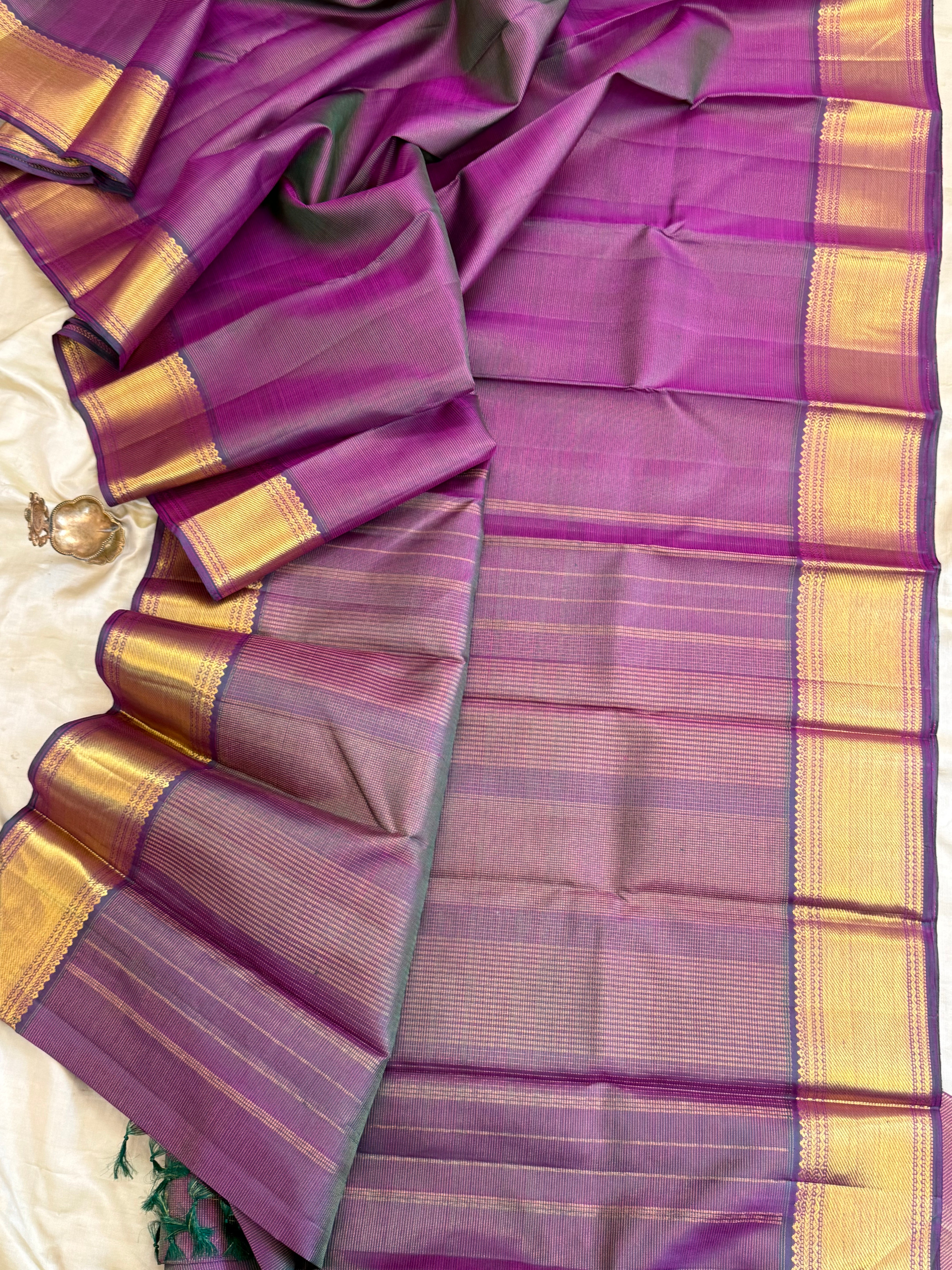 Vadamalli shot green vairaoosi/ Arani silk CL10105