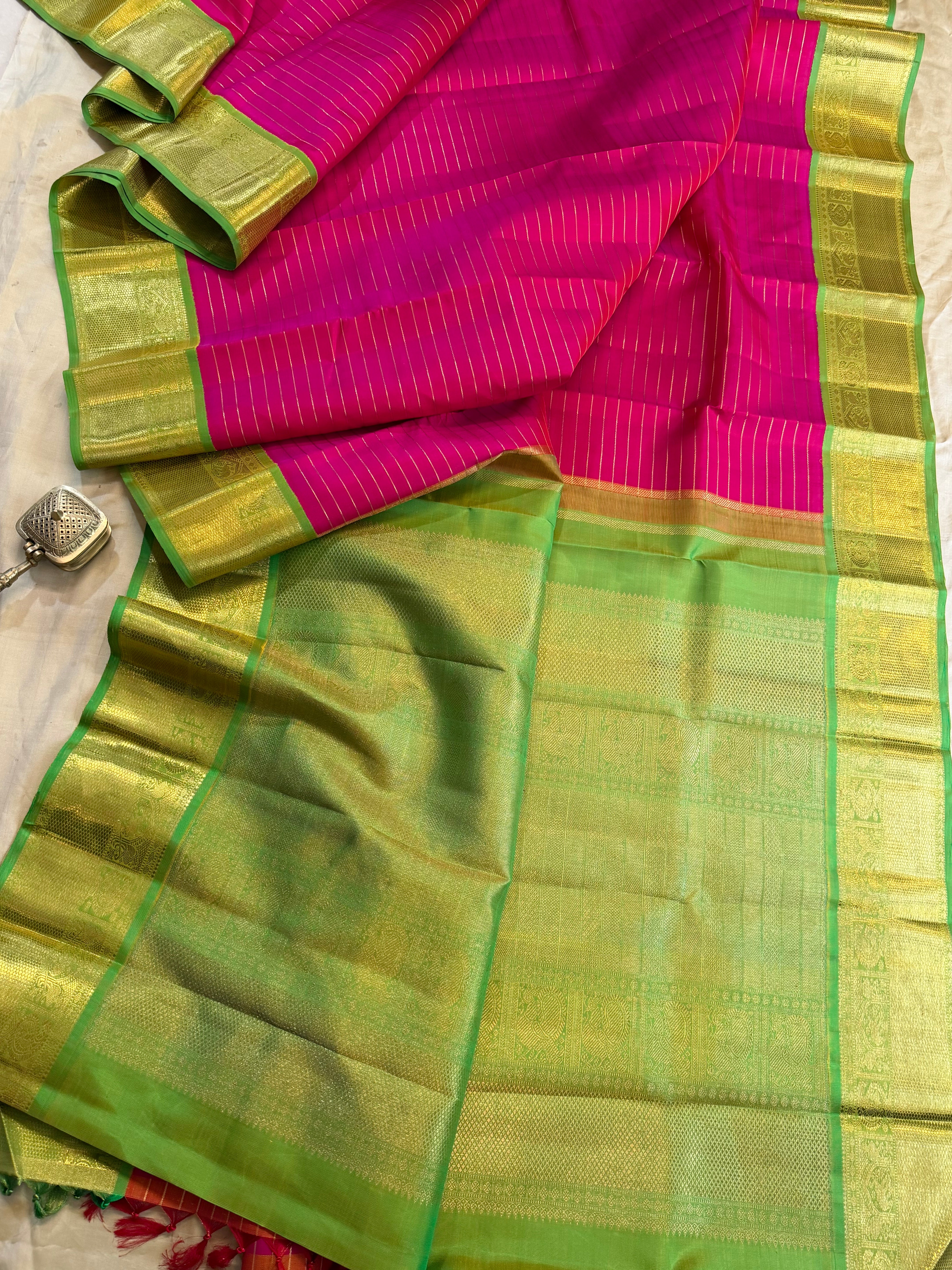 Veldhari Korvai / pure Kanjipuram silk