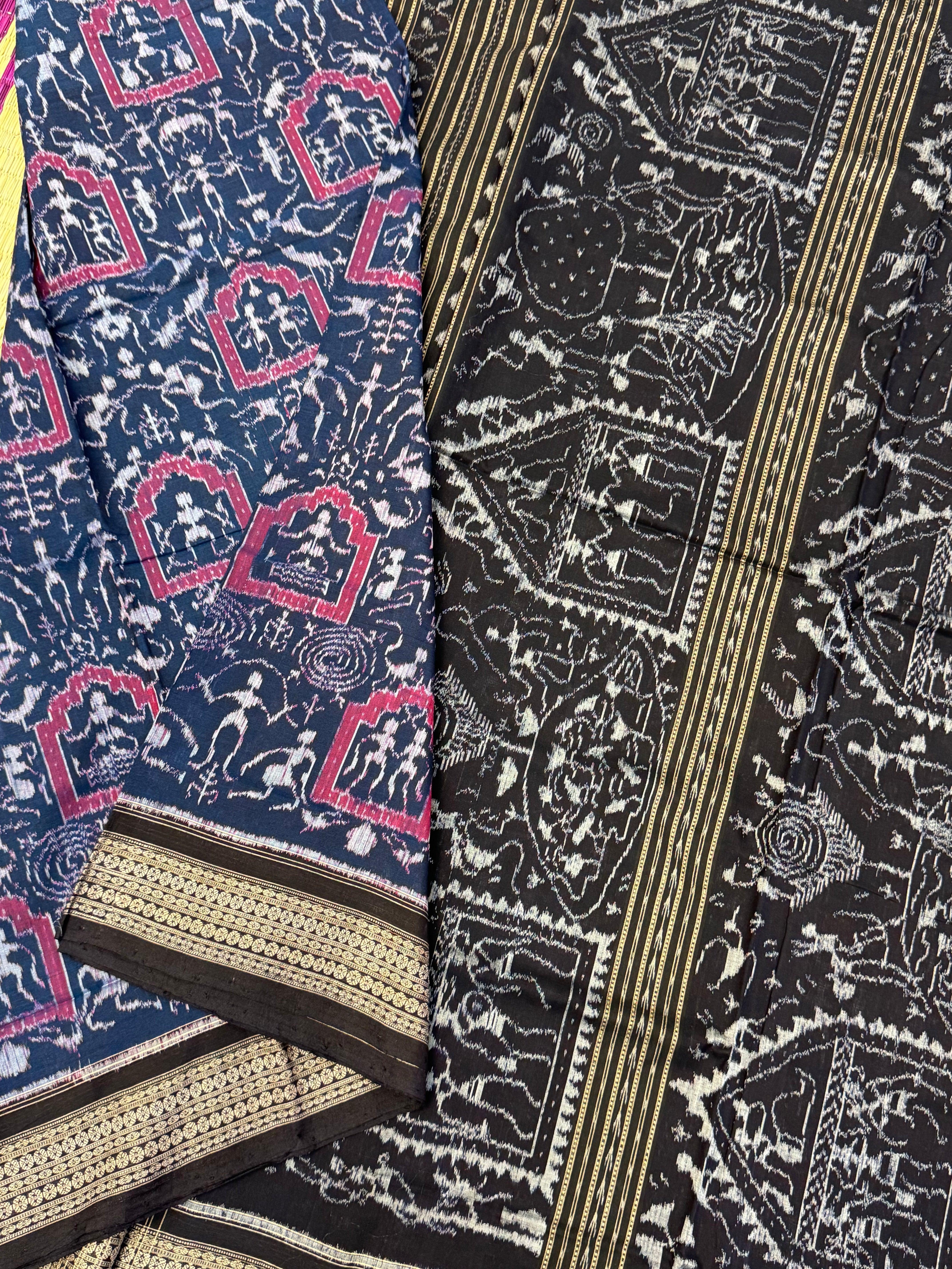 Master weaver tribal art Sambalpuri cotton saree