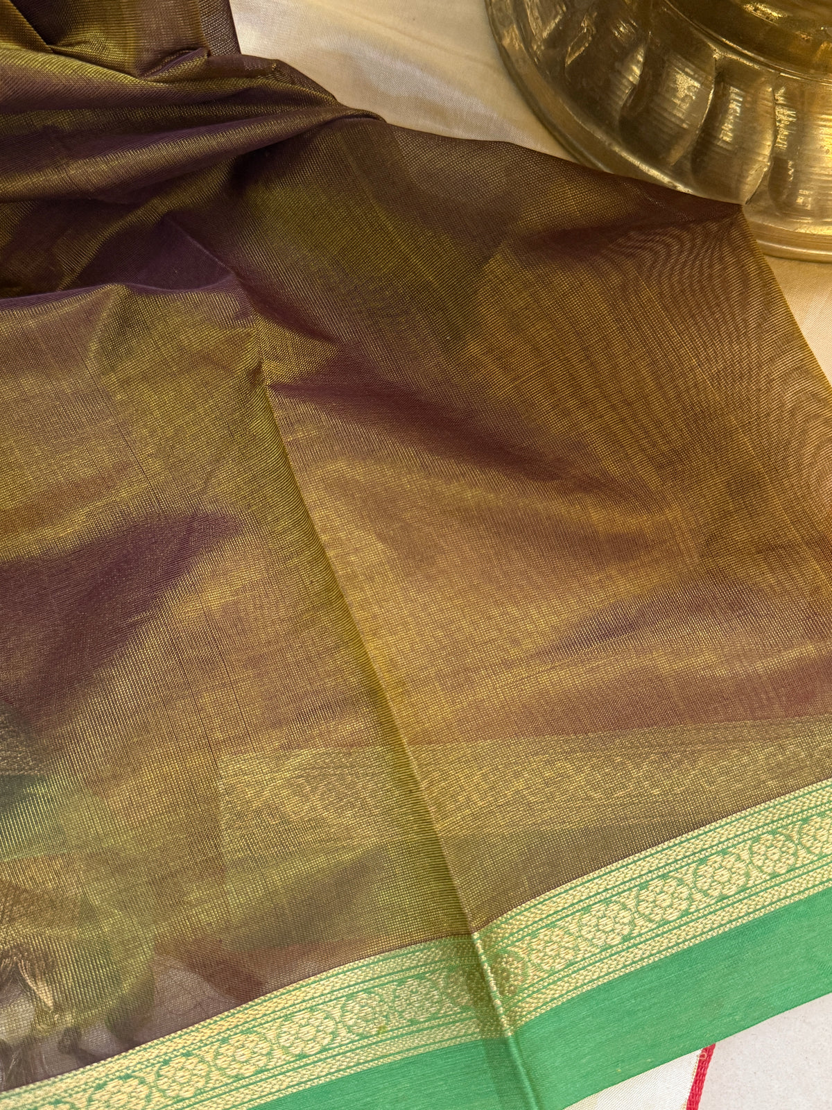 Silk cotton border butta/ clsa 12370