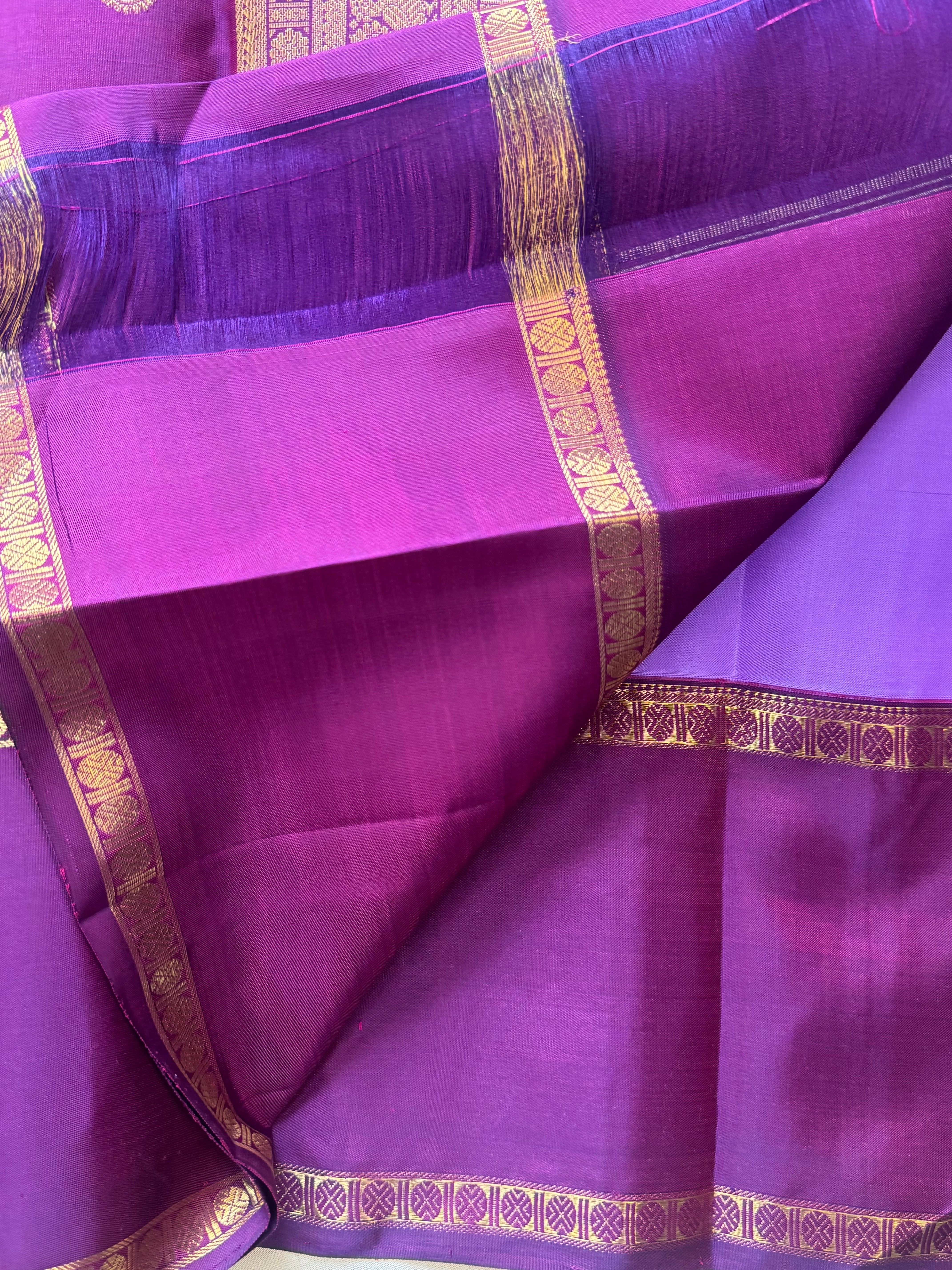 December poo rettapet border/ kanjipuram silk