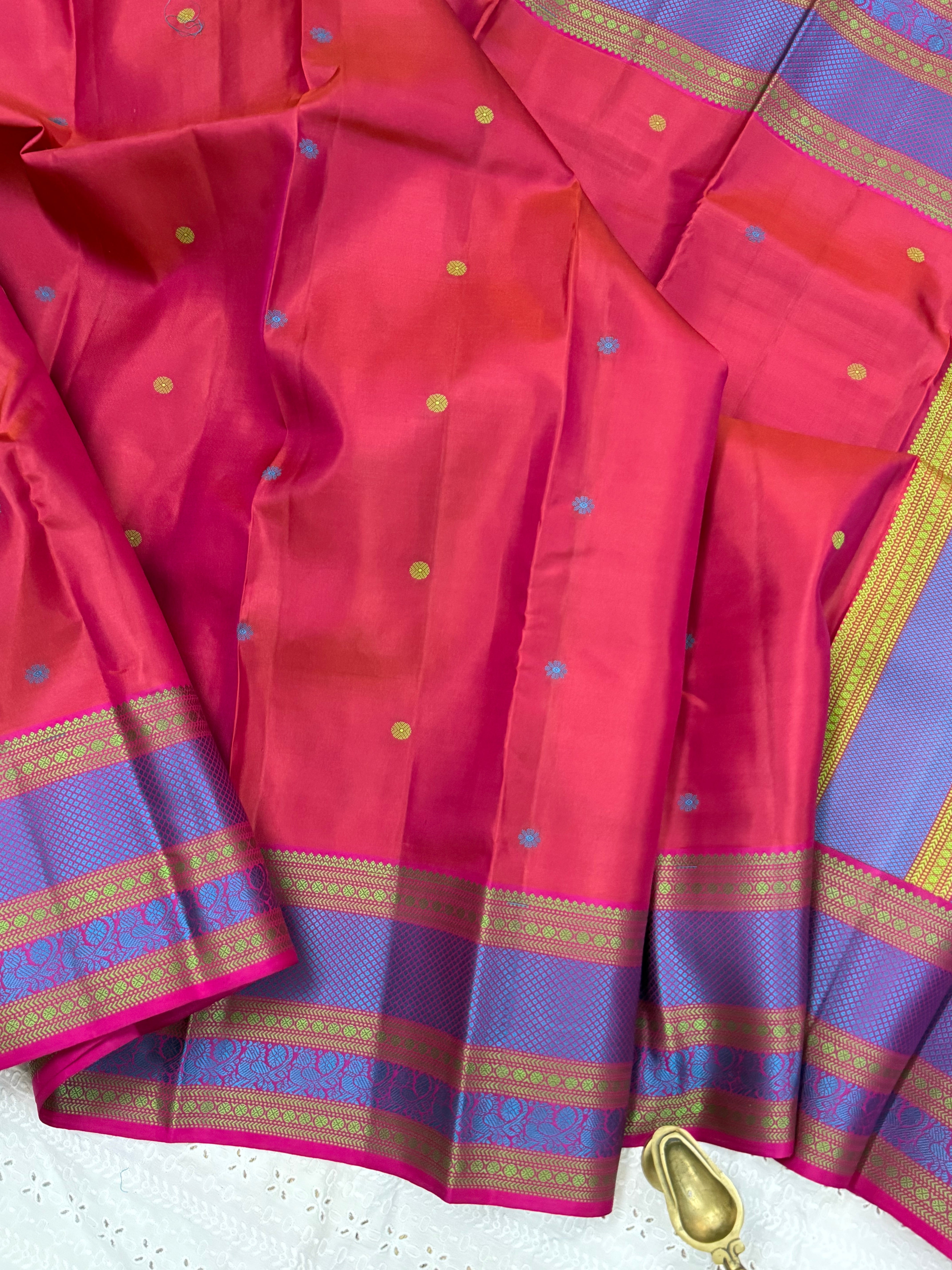 Kanagambaram Thread work/Varnangal Soft Silk