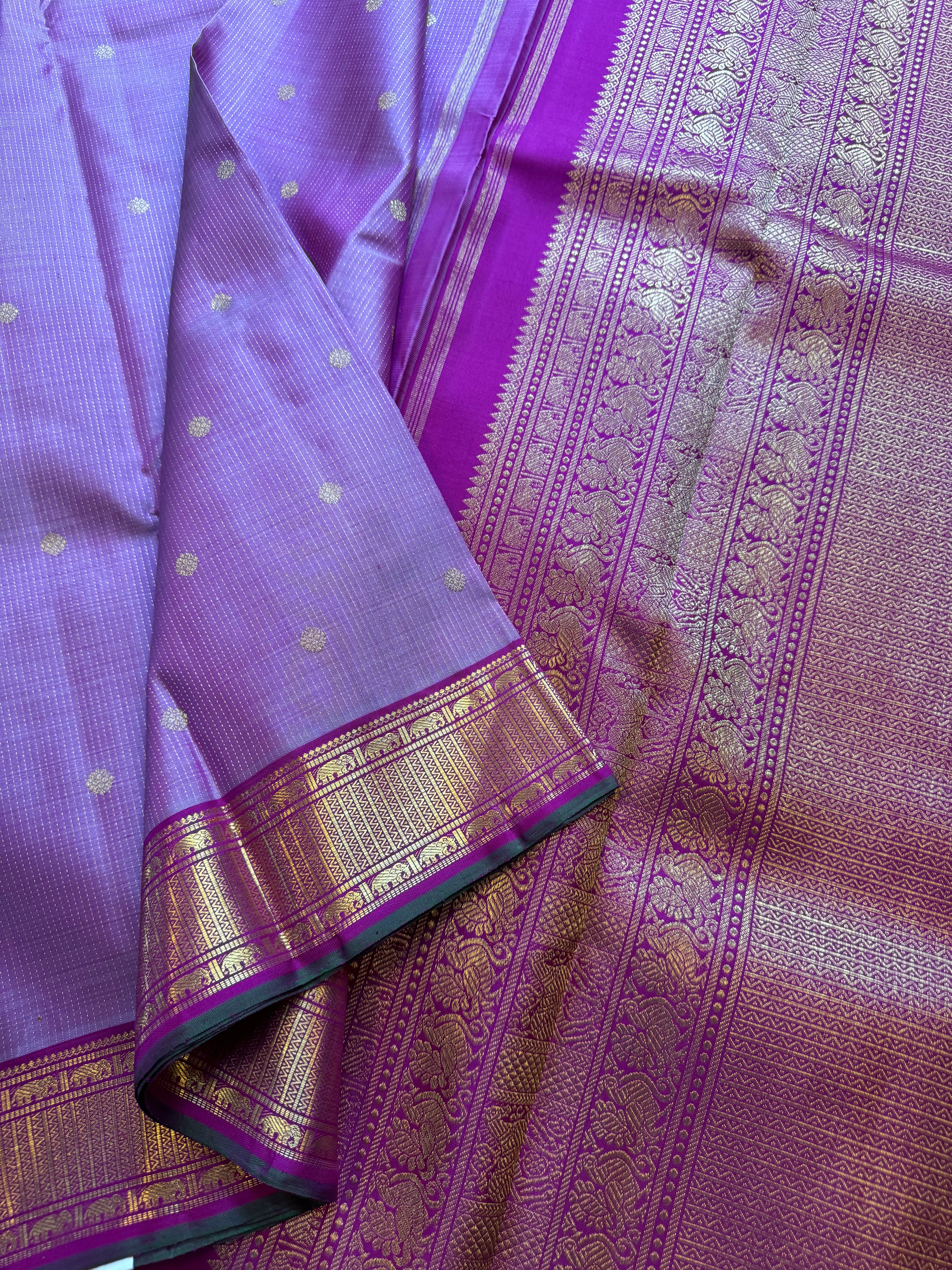 Dual tone oosivanam kanjipuram silk