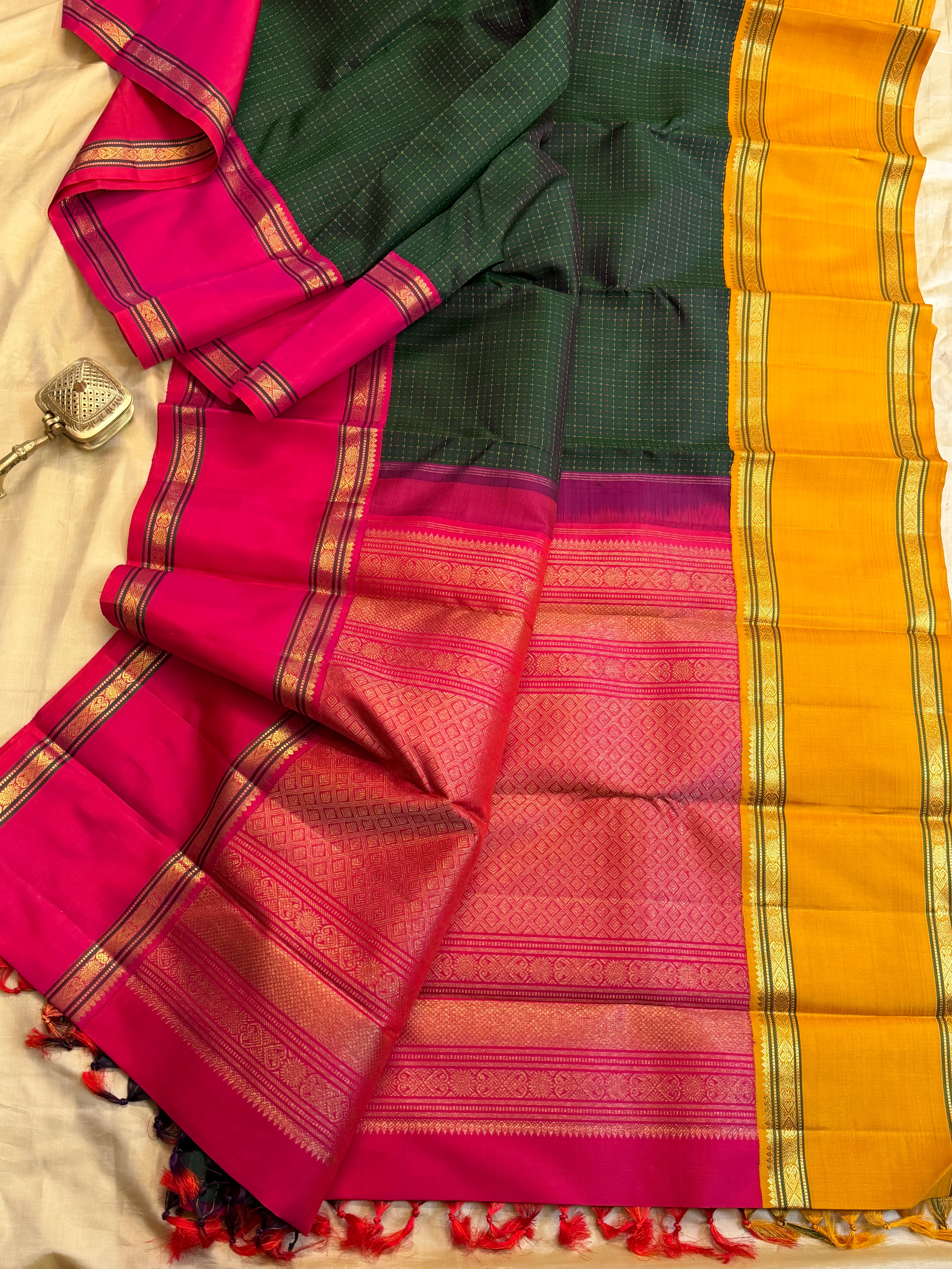 Ganga Jamuna plus Butta Korvai / Kanjipuram silk