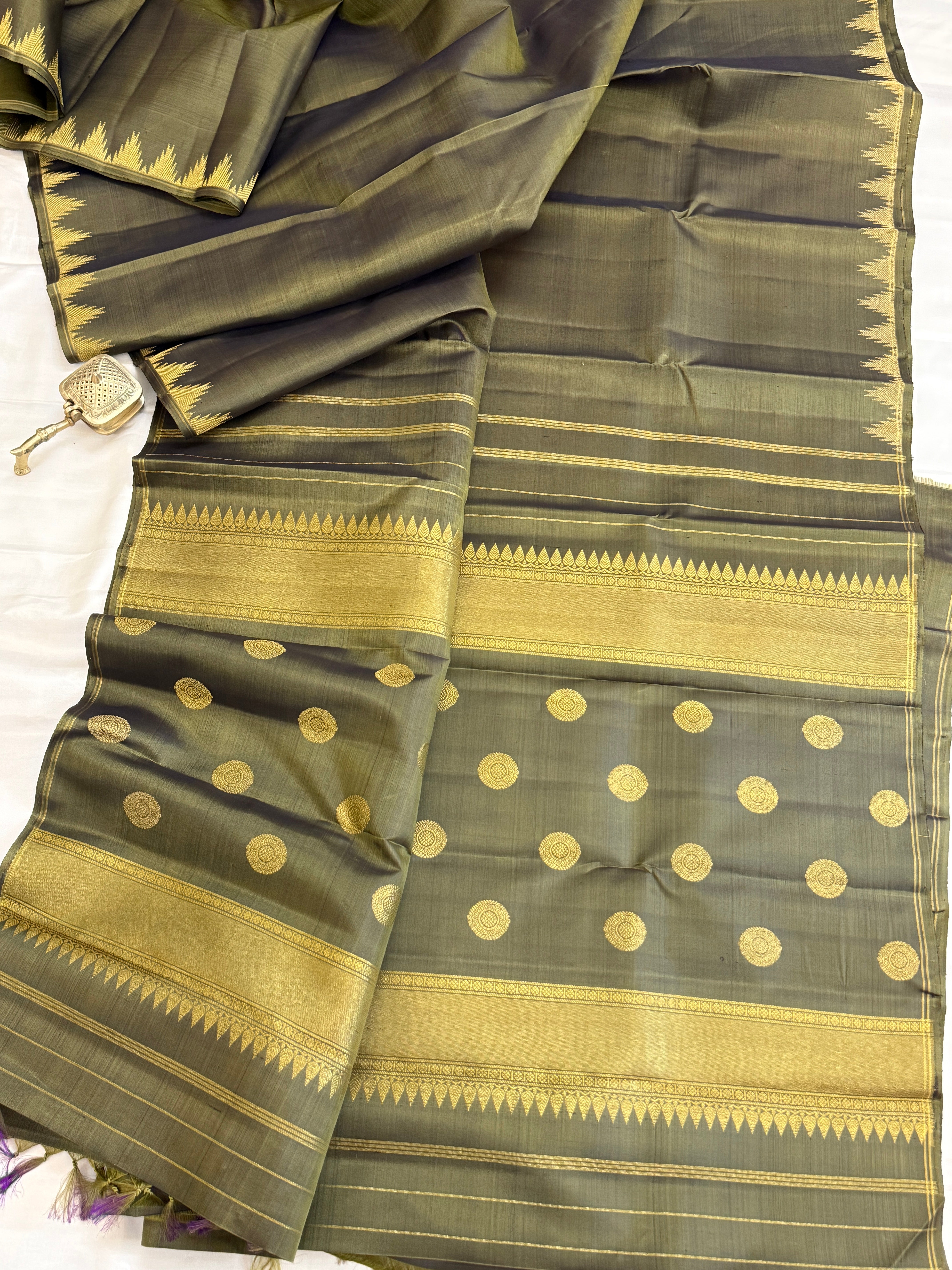 8 Kol / Kanjipuram silk saree clsa 11214