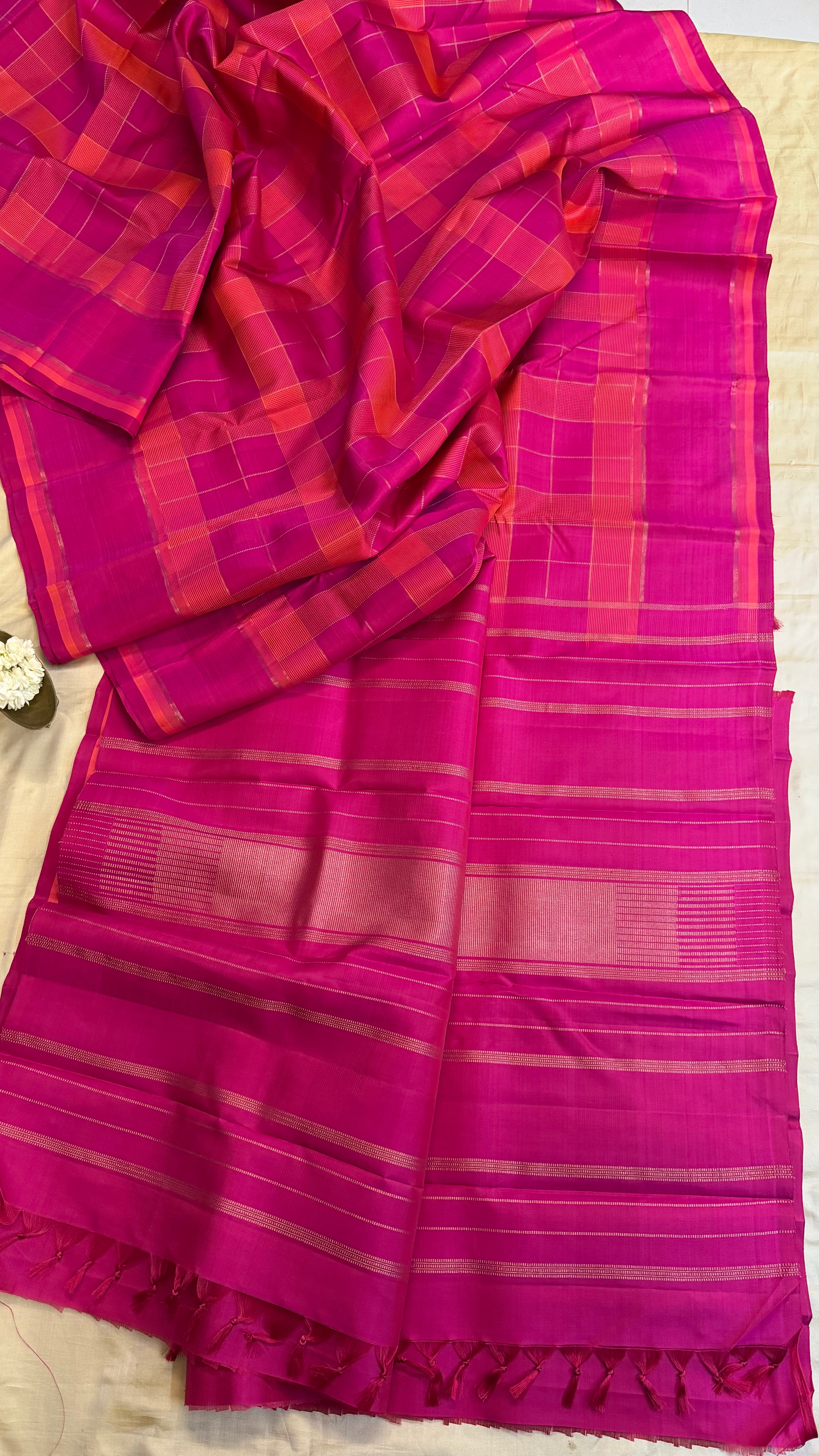 Pink sabai alangaram saree / Kanjipuram silk sarees