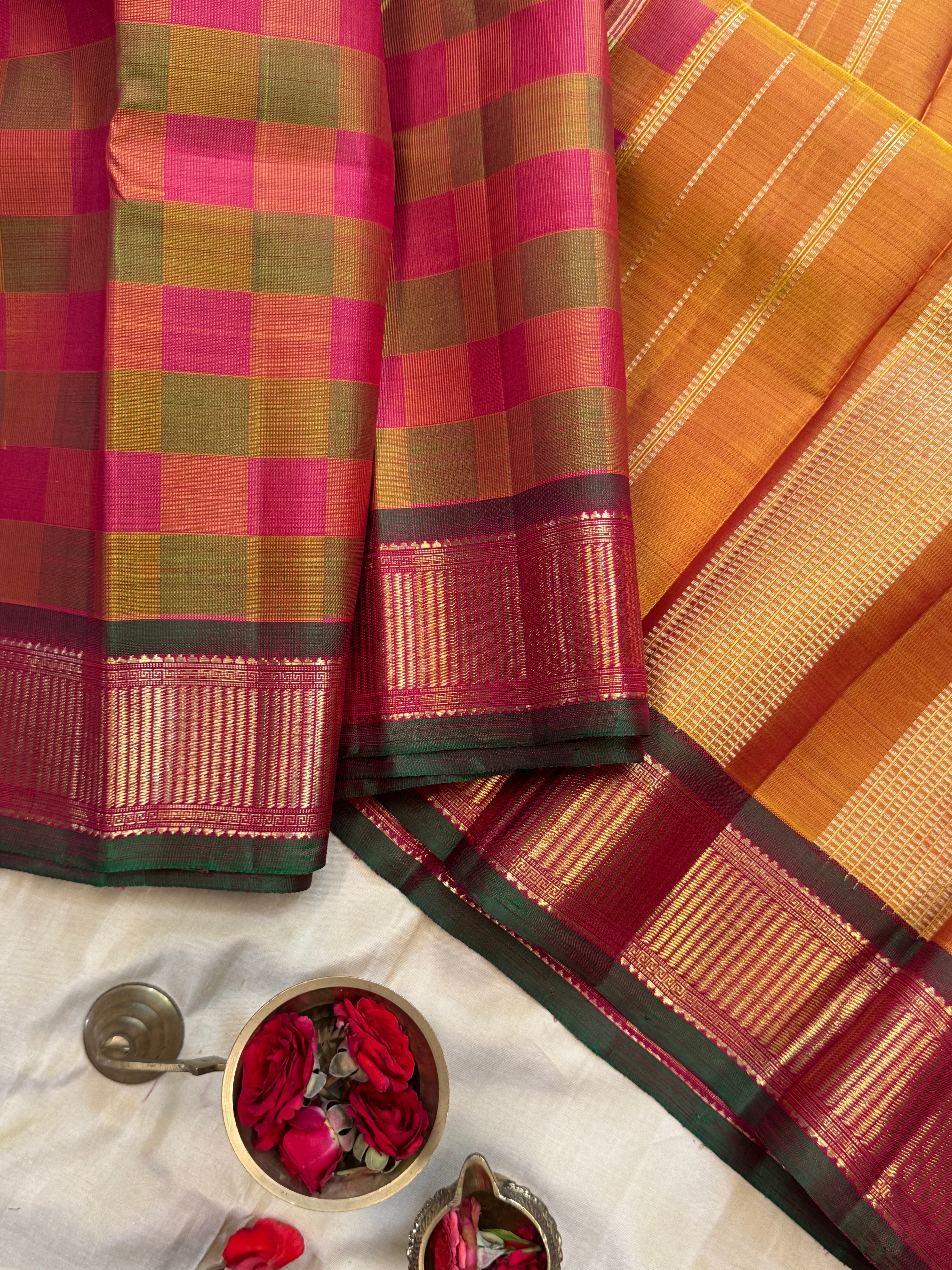 Pai madi watch pet / kanjipuram silk