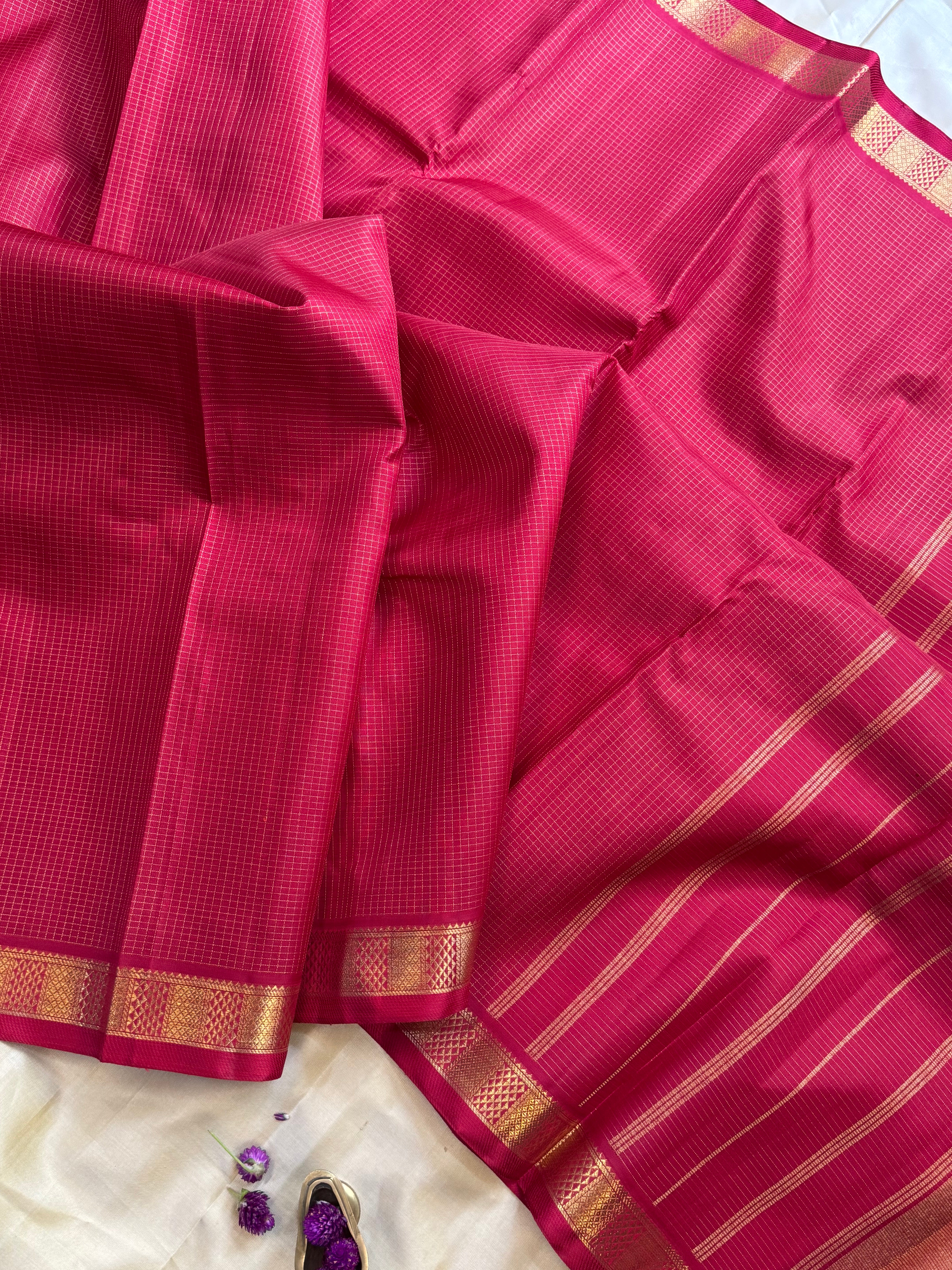 Red Zari kattam/ kanjipuram silk saree