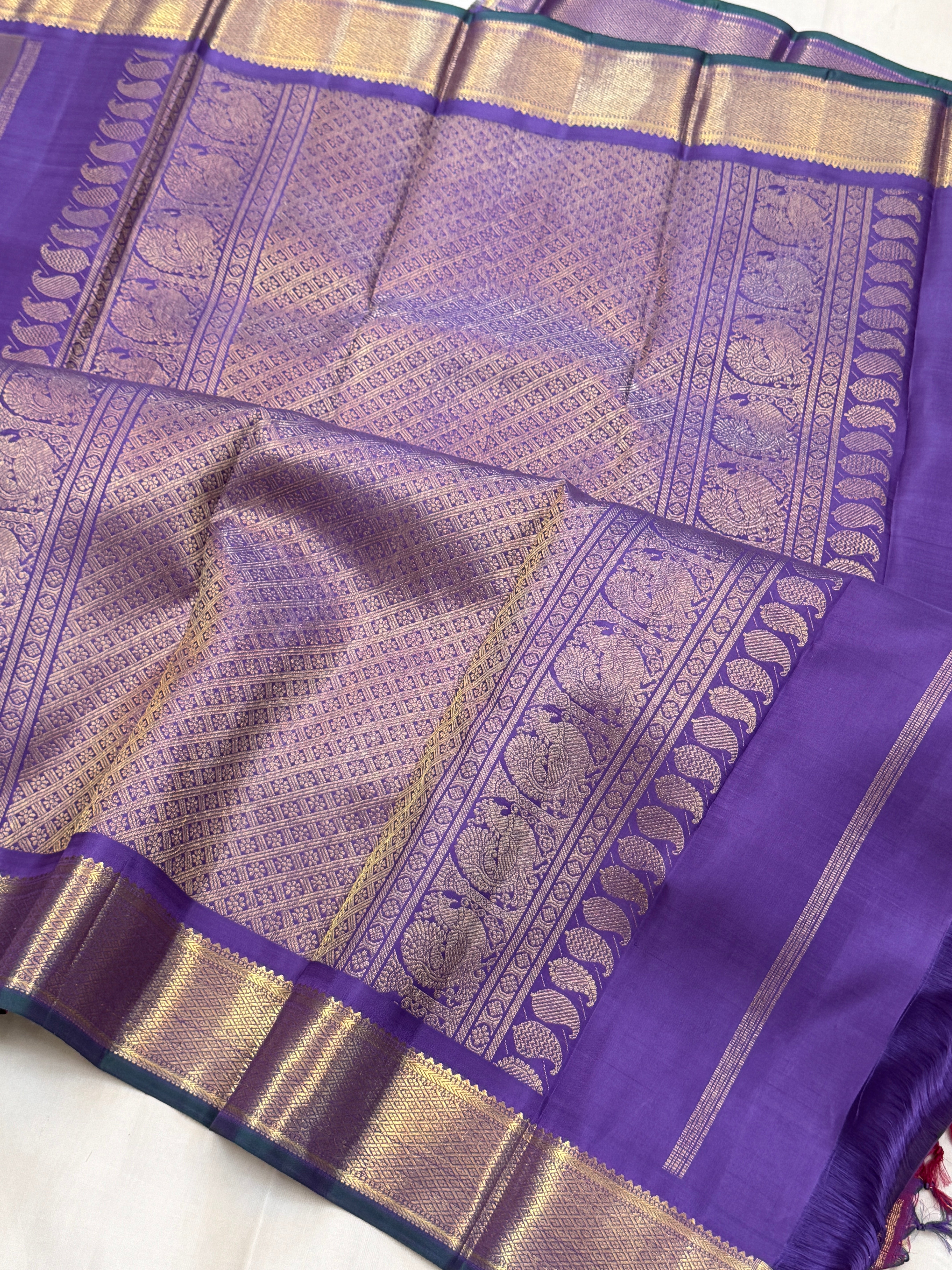 PAALUM PAZHAMUM CHECKS/ Kanjipuram silk CLSA11351