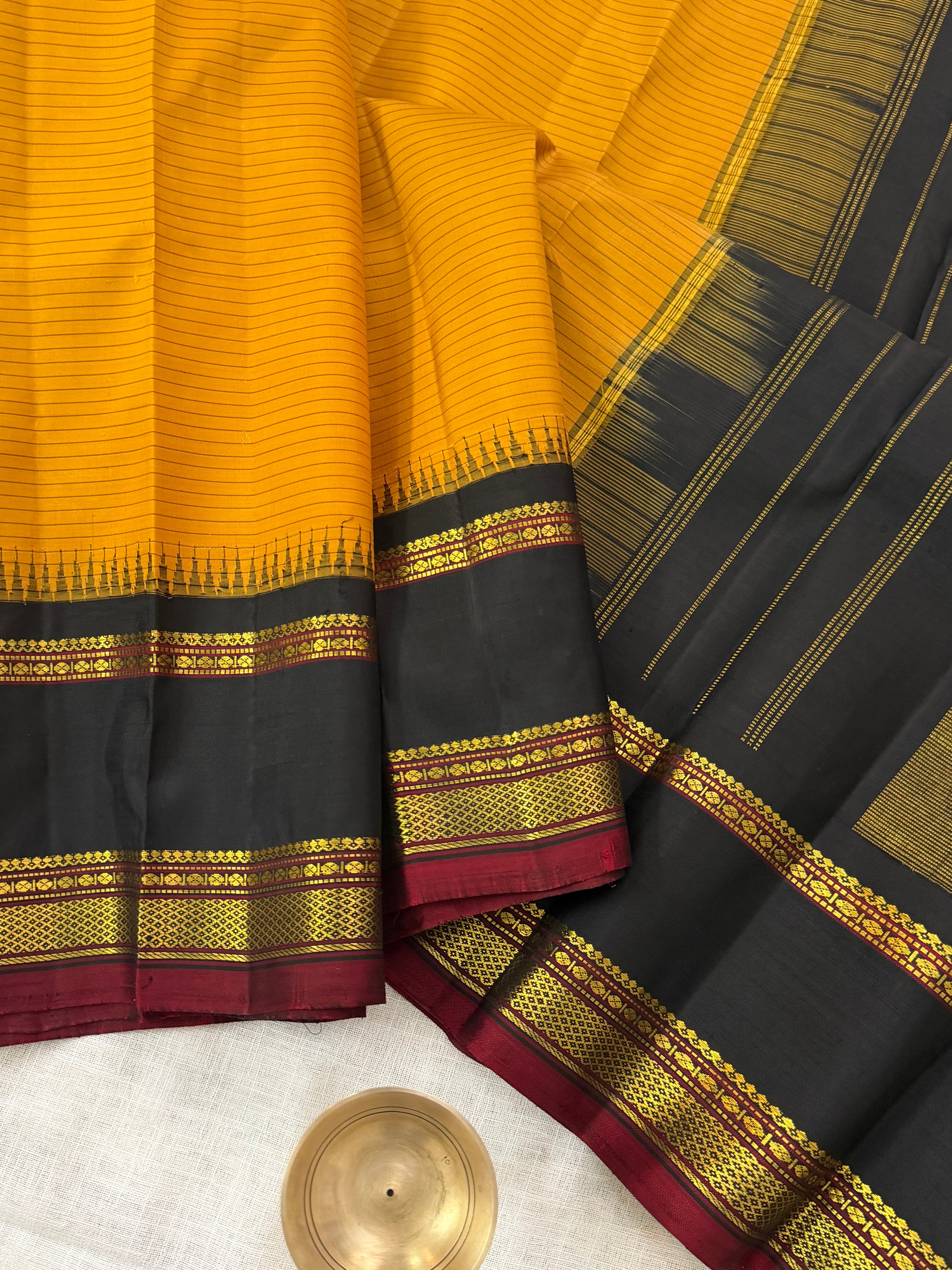 Mustard korvai / Arani silk
