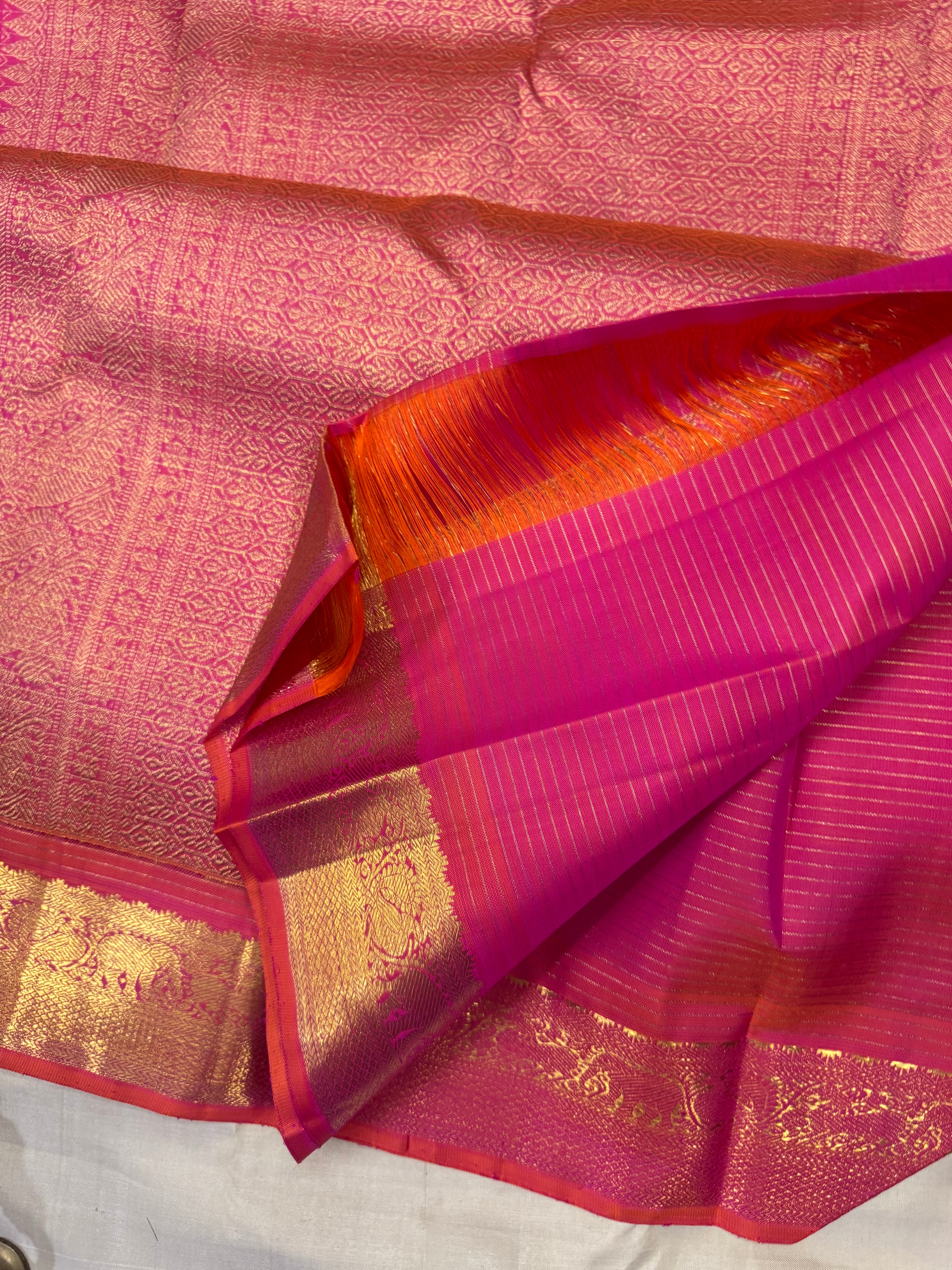 Kanagambaram thanthi Kambi / kanjipuram silk