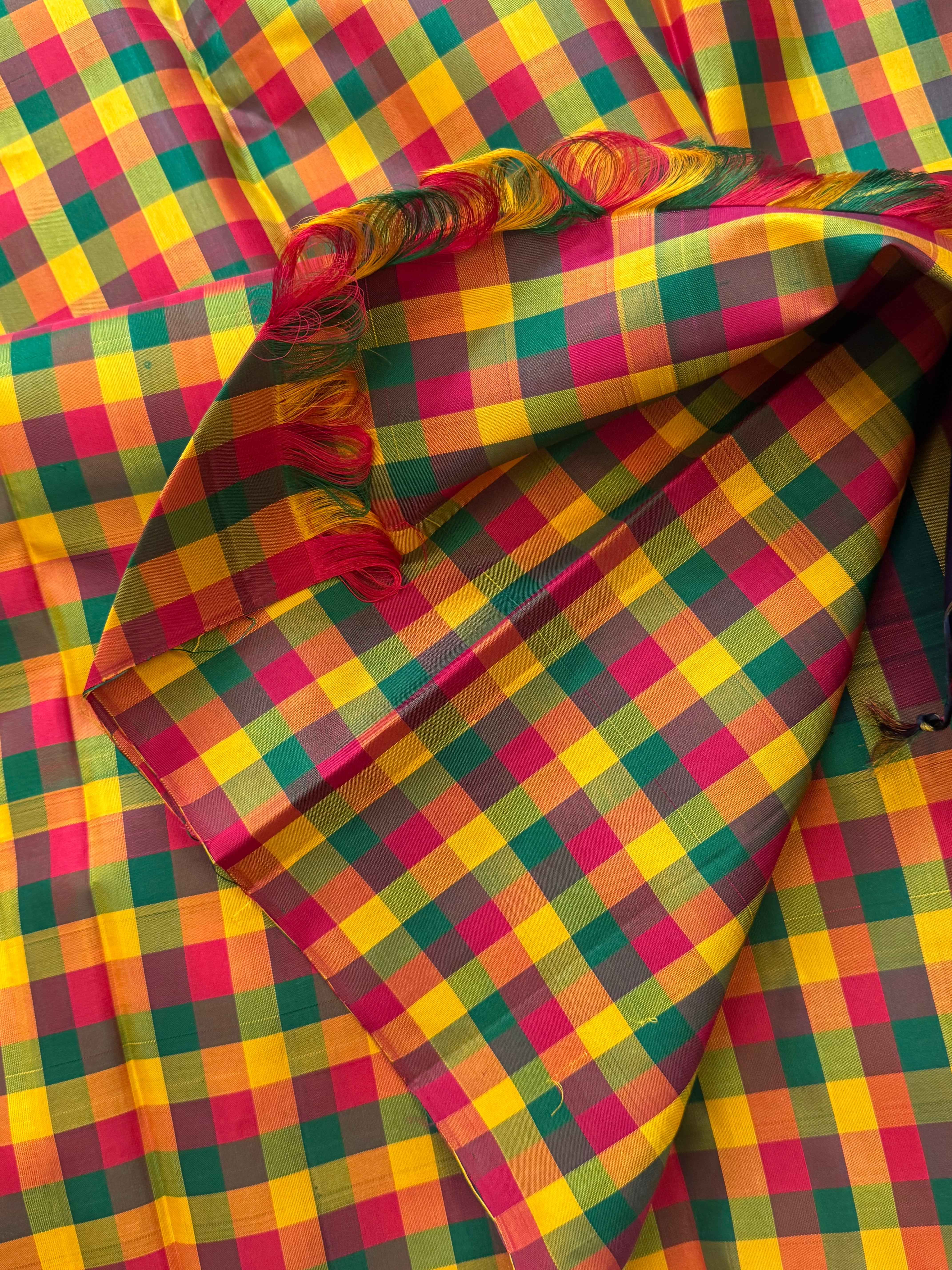 Paalum pazhamum kattam korvai / Arani silk