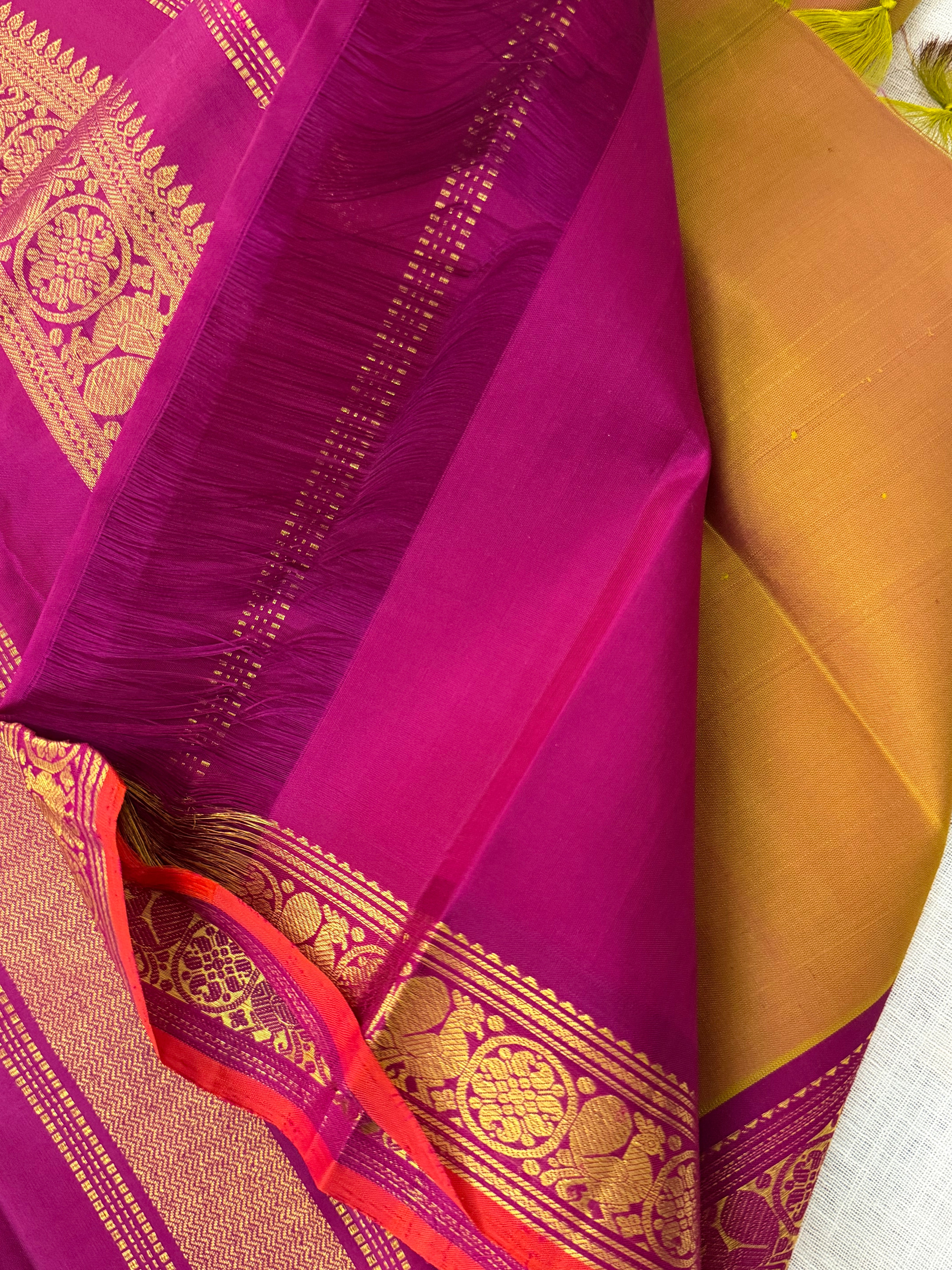 Honey color annam pet / Arani silk