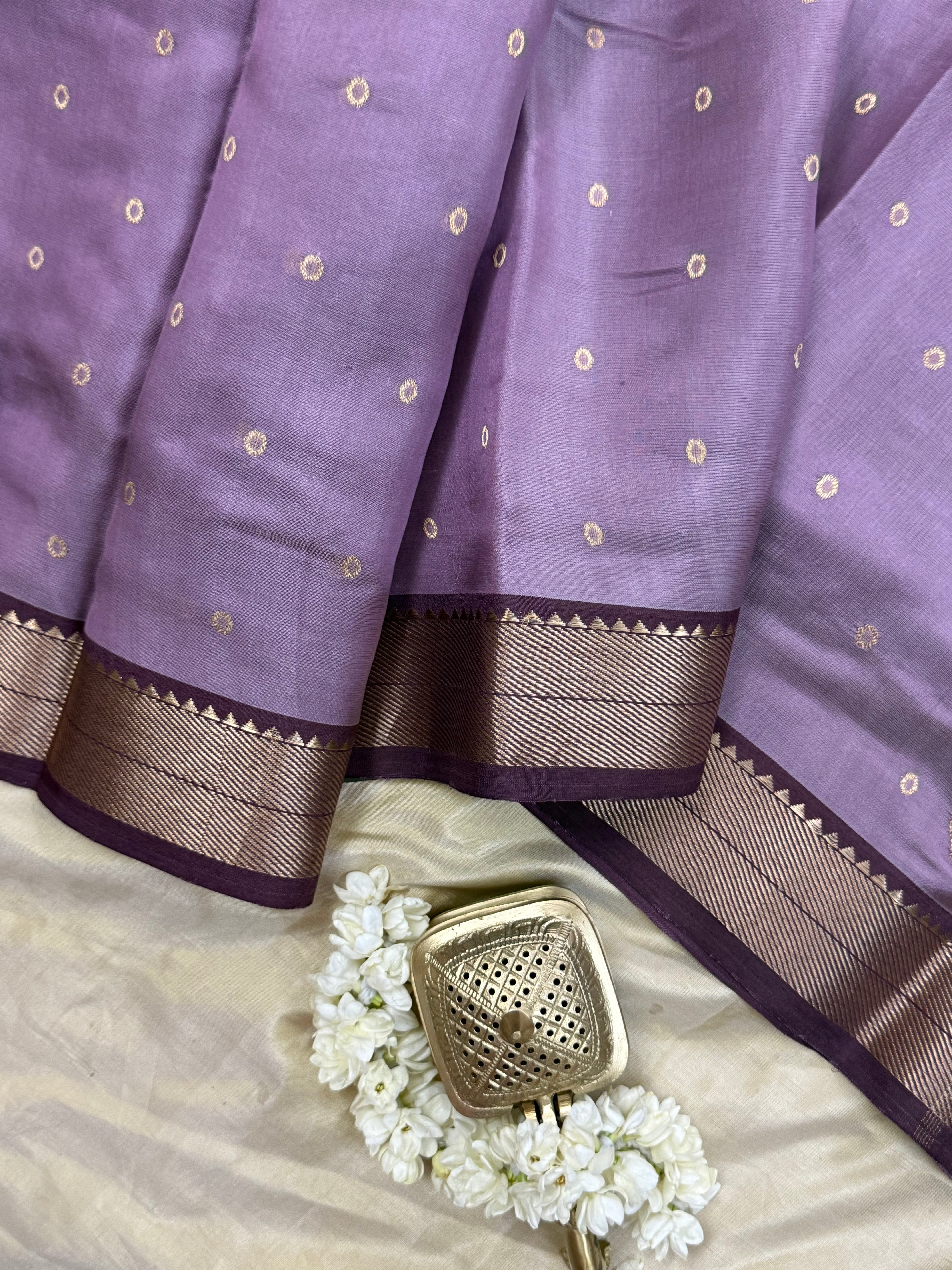 Lavender Ektara butta / Chanderi Silk