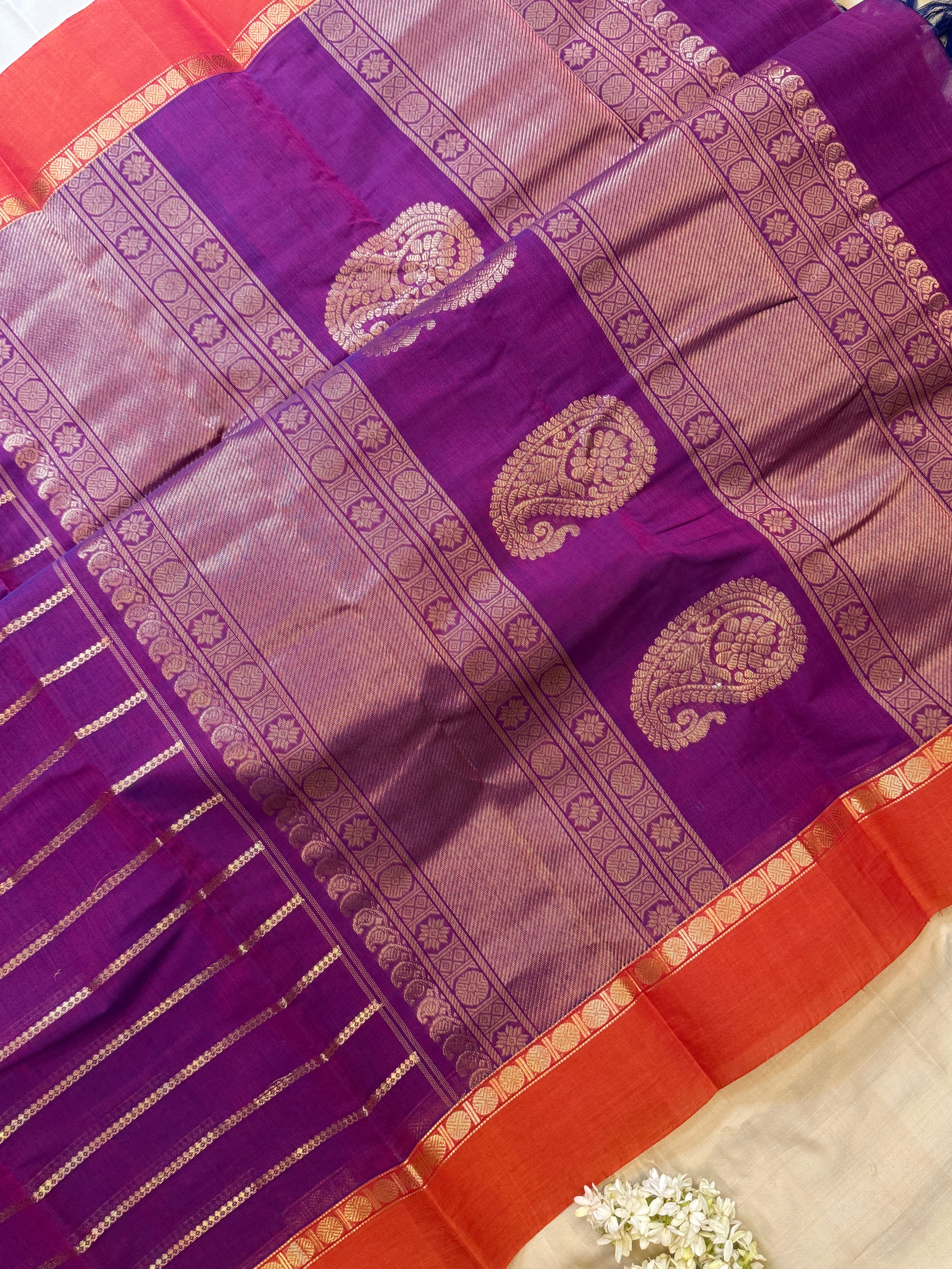 Purple veldhari / Kanchi Cotton