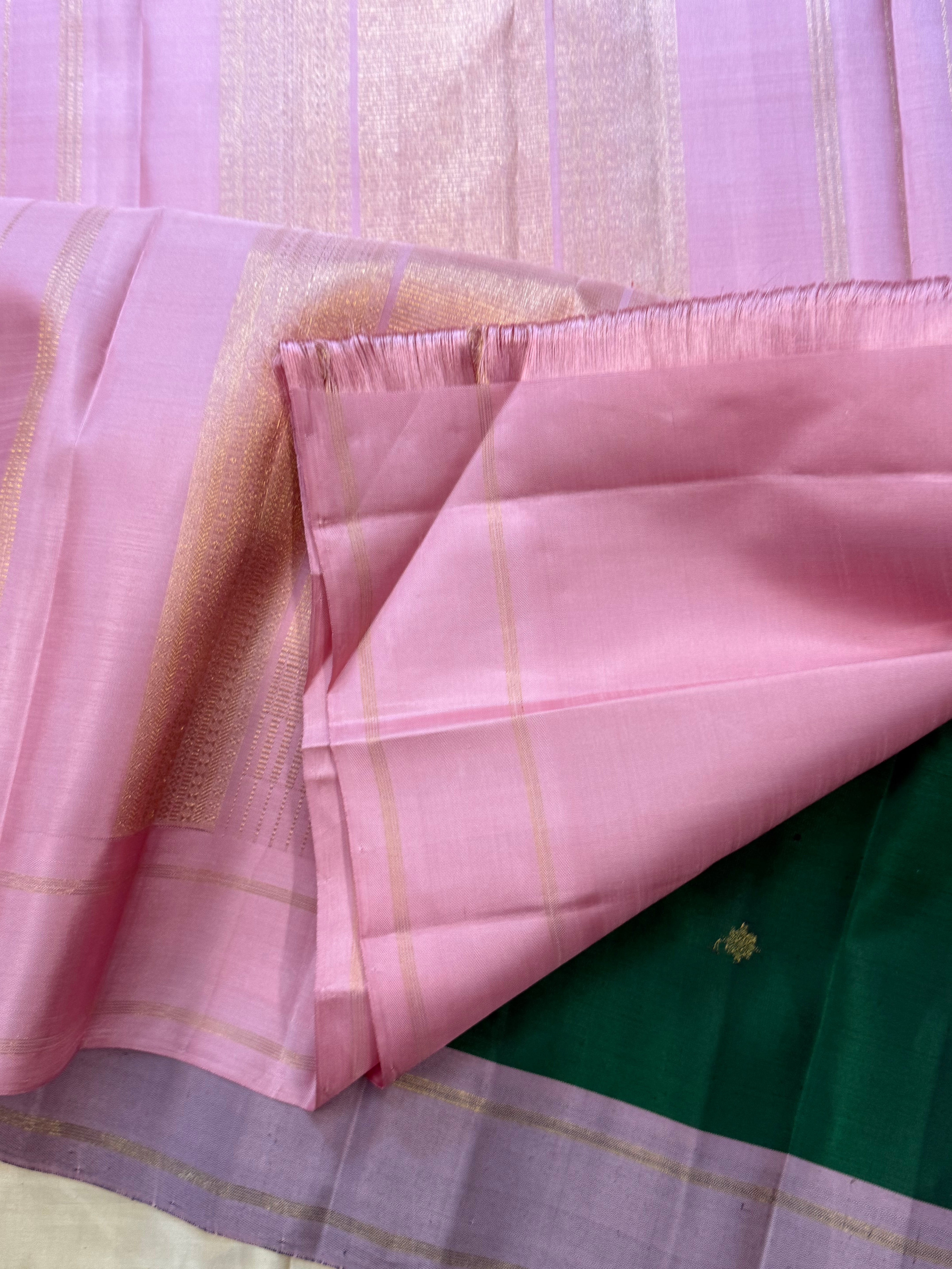Green and pink / Kanjipuram Silk
