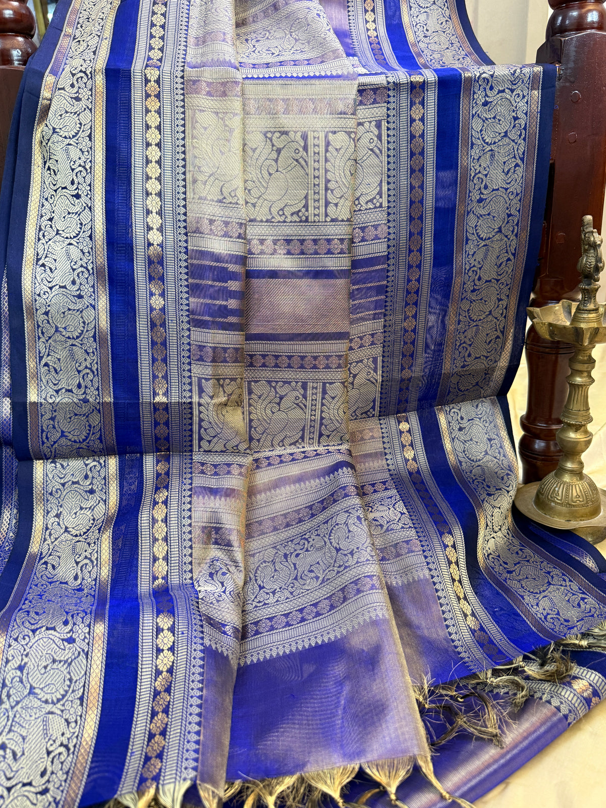 Premium silk cotton- tissue saree /clsa 12636