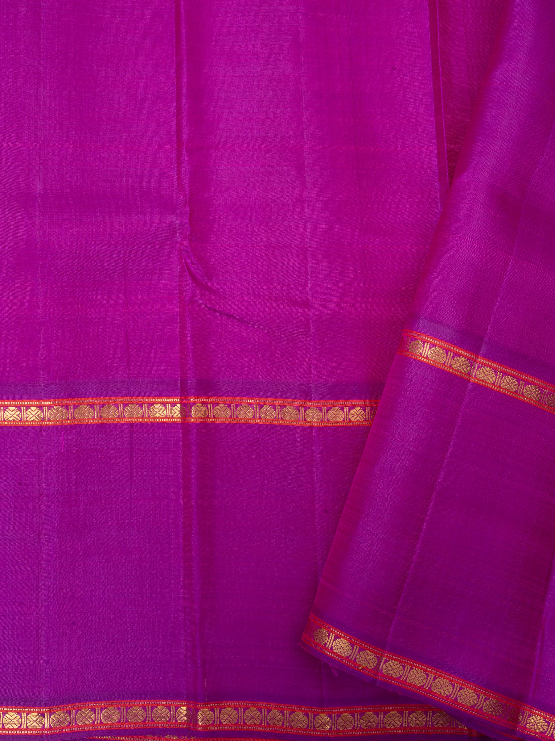 Pink and purple long border/Arani silk CLSA4973