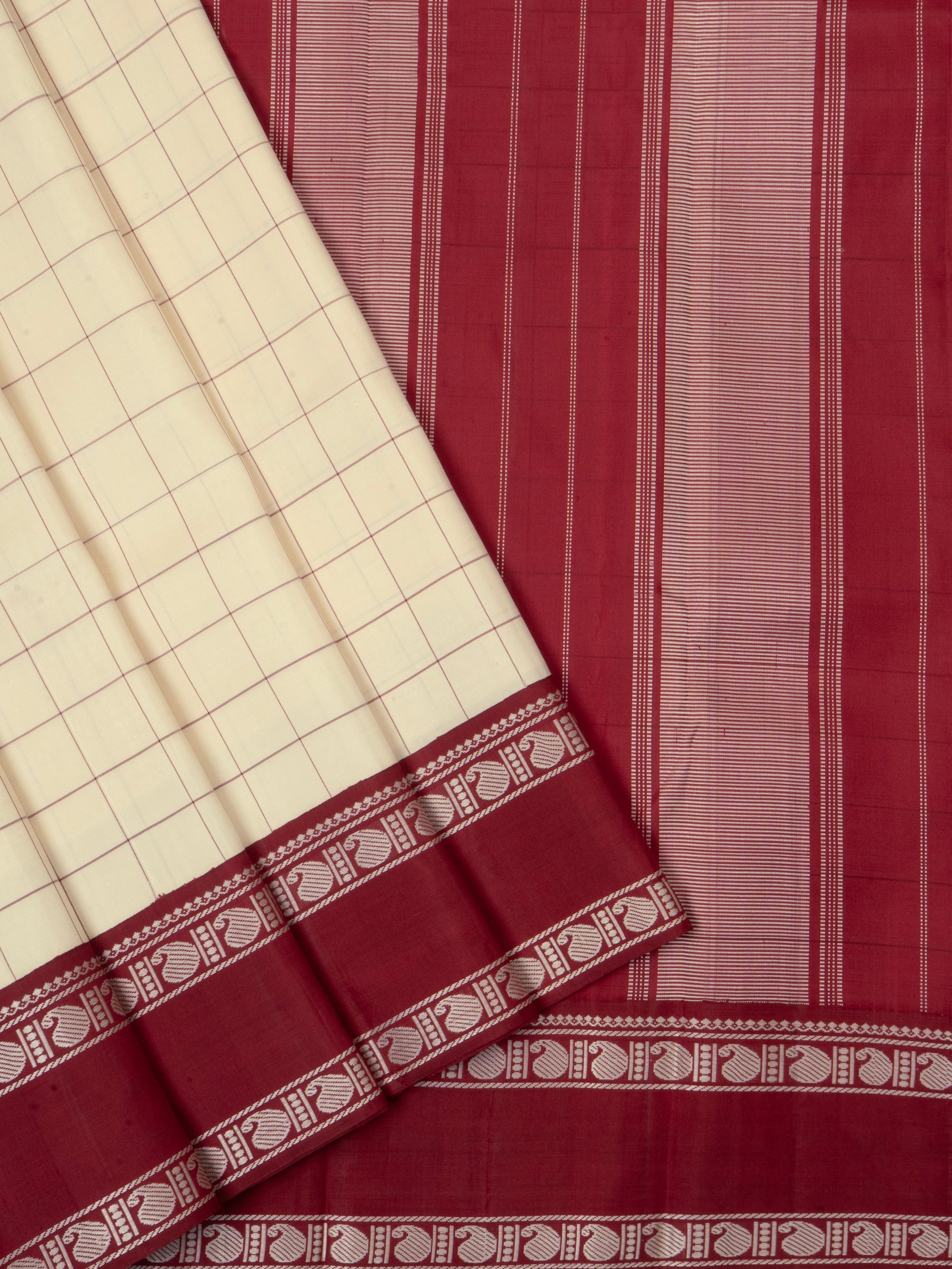 Offwhite and Araku kattam/ special edition kanjipuram silk CLSA1087