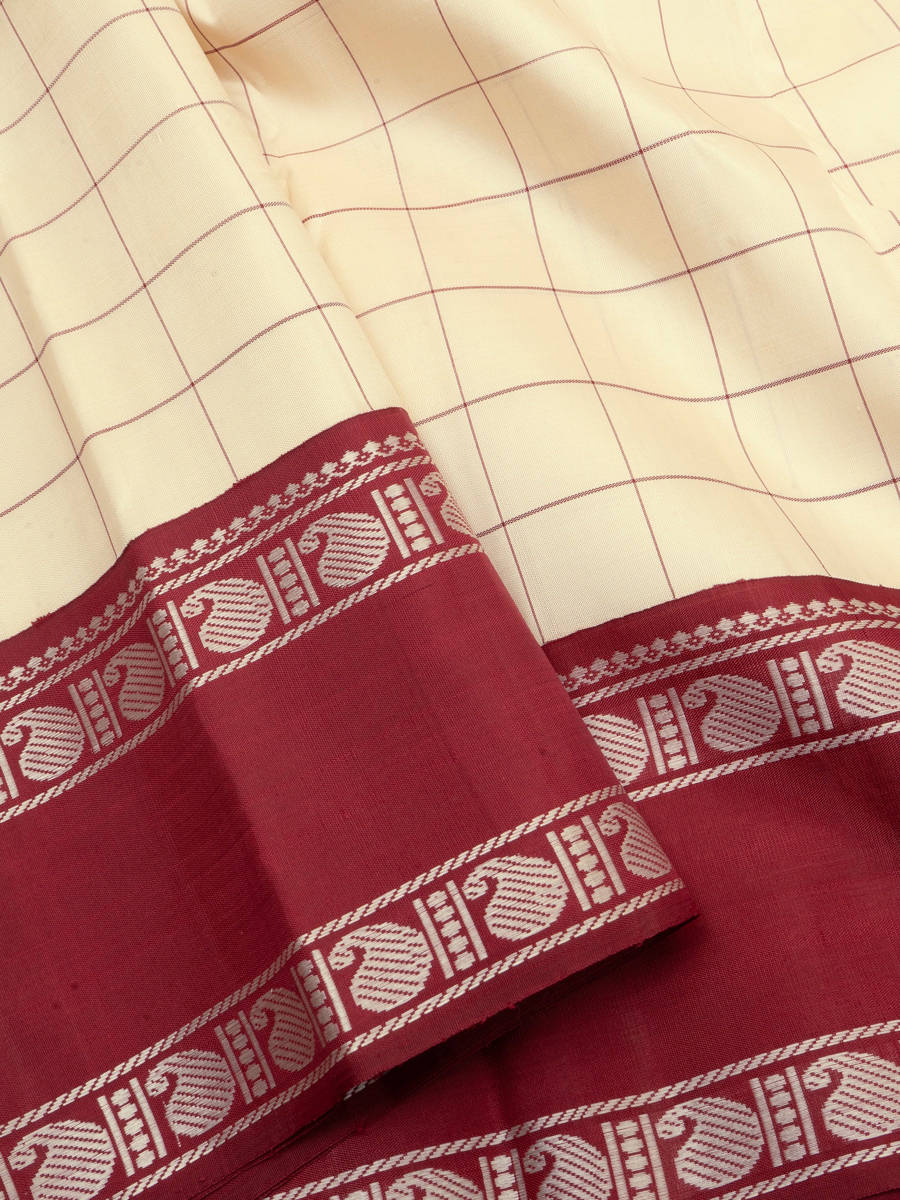 Offwhite and Araku kattam/ special edition kanjipuram silk CLSA1087