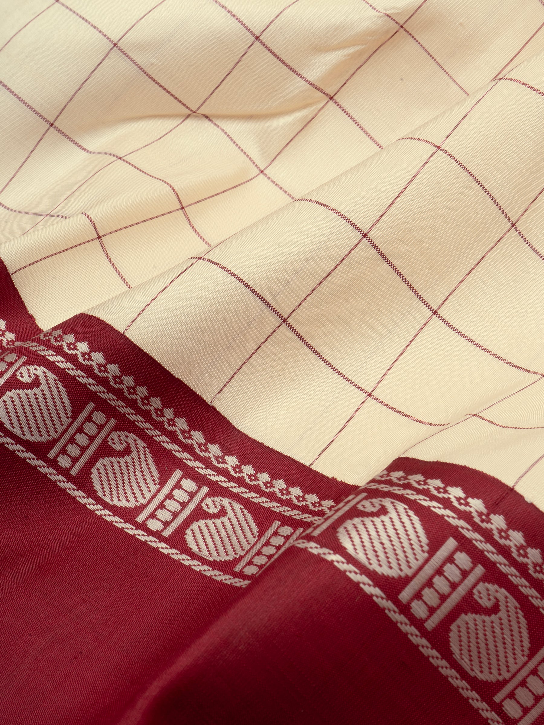 Offwhite and Araku kattam/ special edition kanjipuram silk CLSA1087