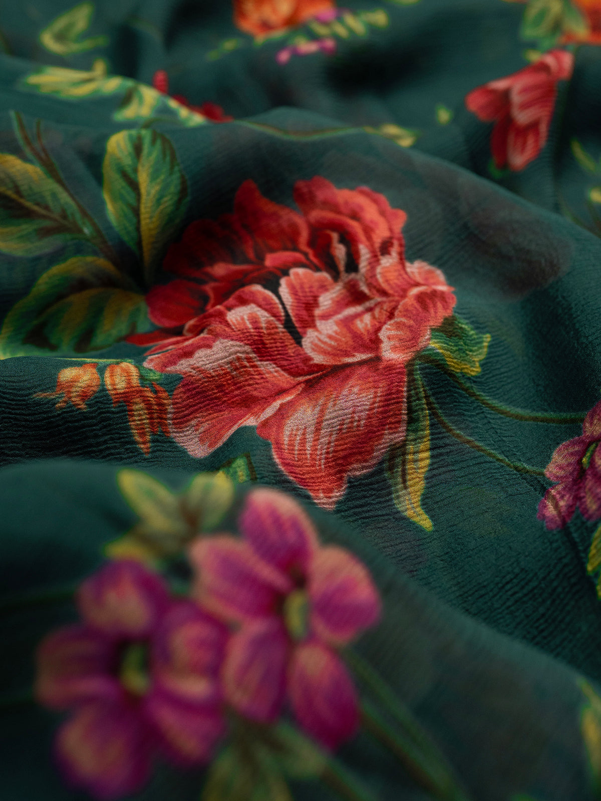 Premium platinum chiffon Silk Saree CLSA12498