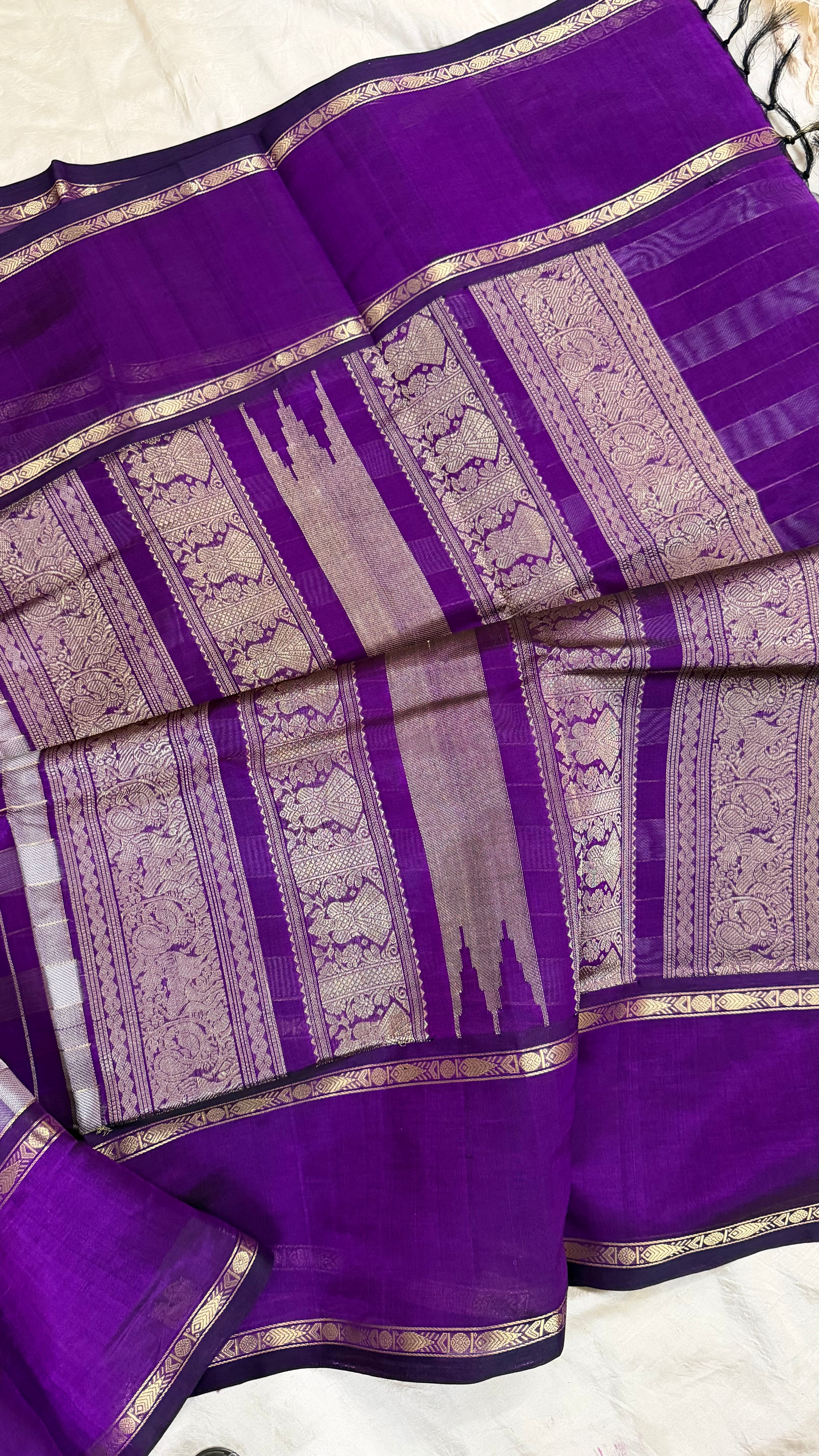 Chettinad Kattam purple / Premium Silk Cotton CLSA5166