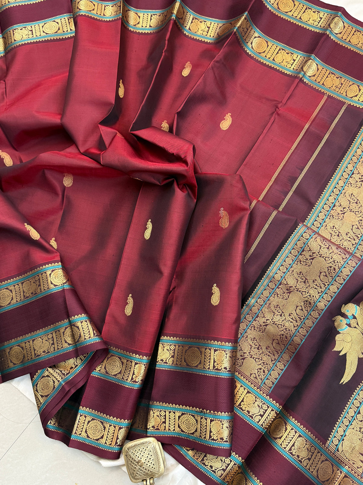 special edition- unique pallu and pure silk sarees clsa 12558