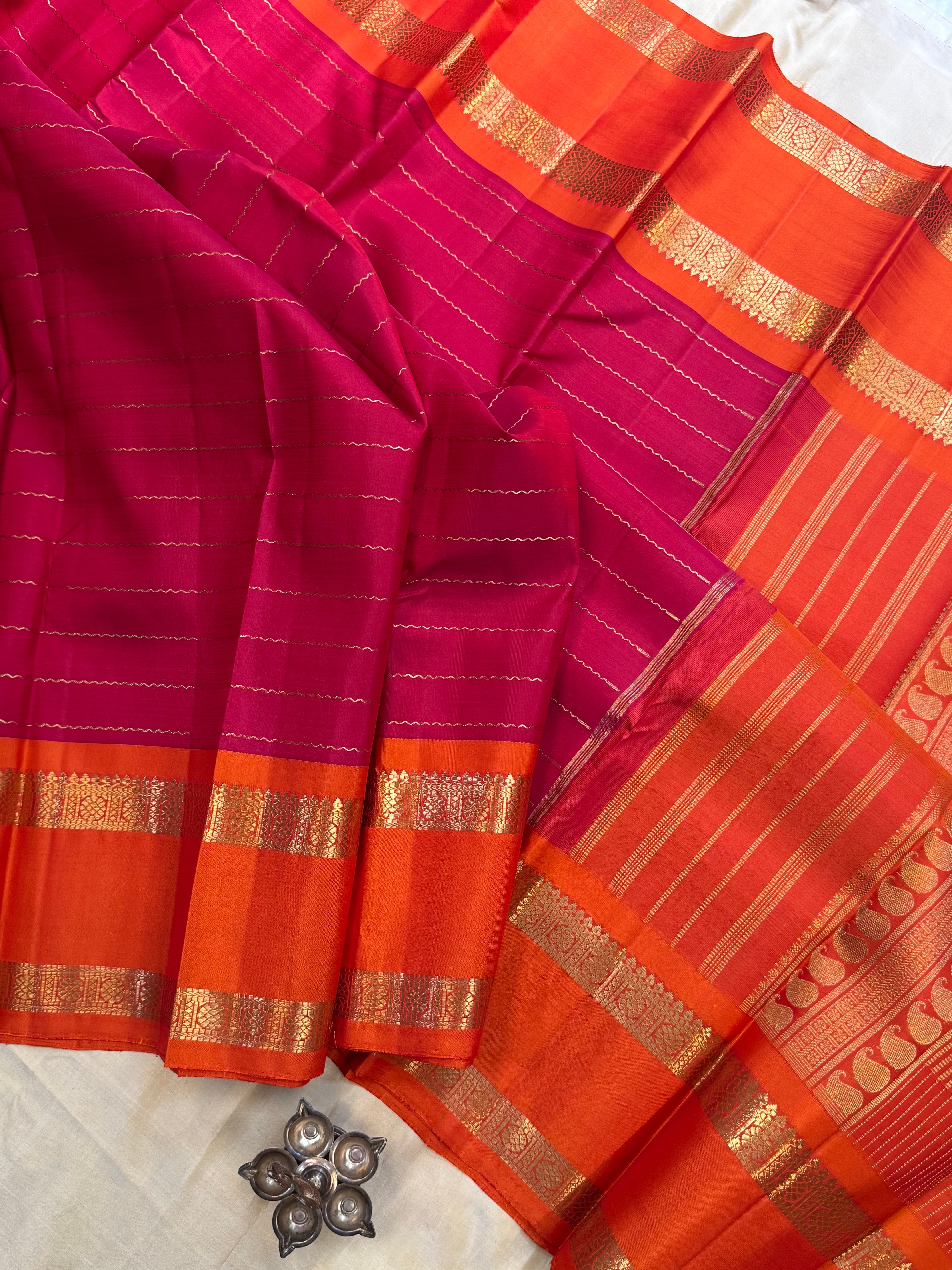 Araku Veldhari vintage retta pet / kanjipuram silk