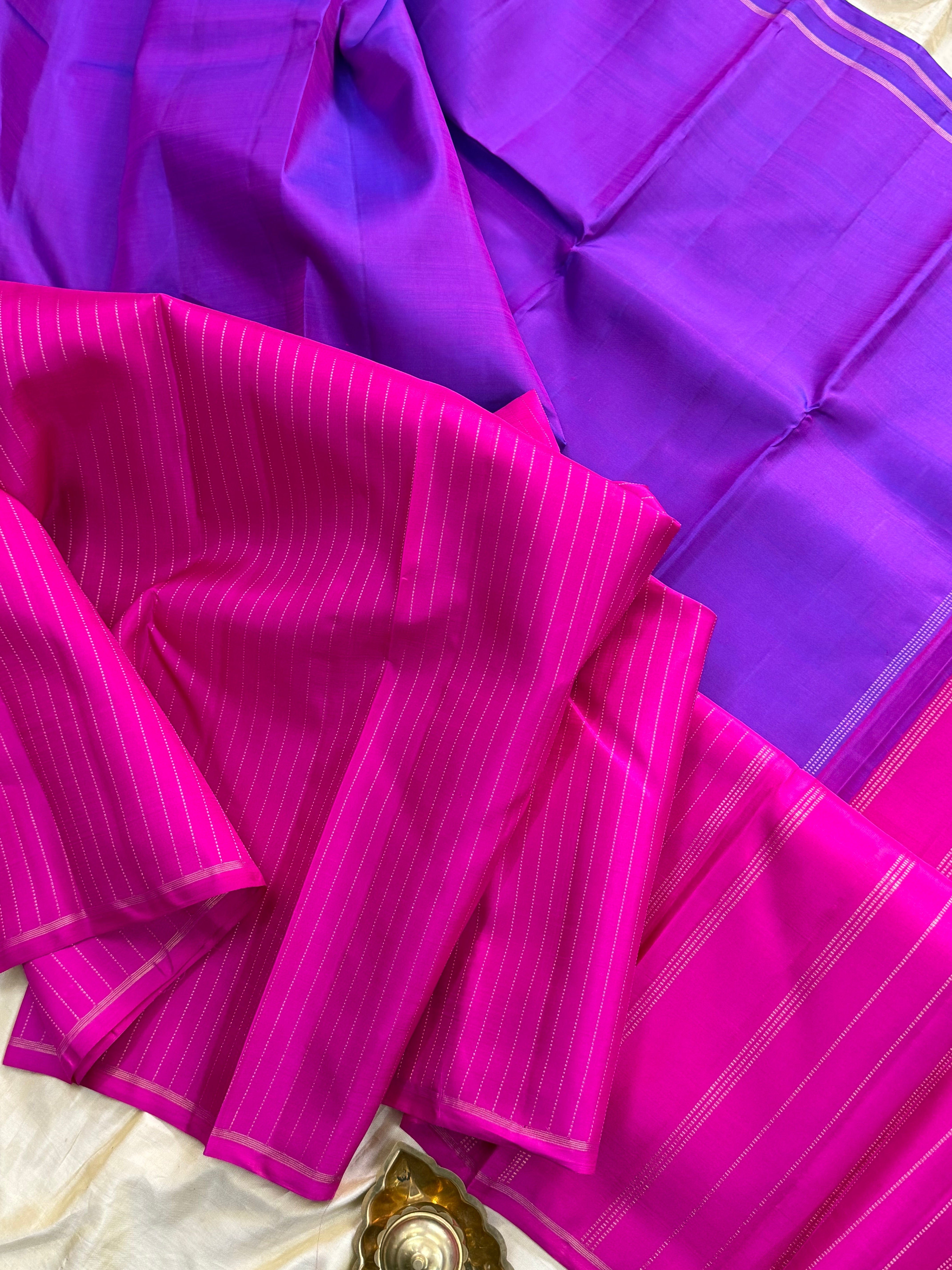 HALF AND HALF BODY ZARI/KANJIPURAM SILK SAREE CLSA 5447