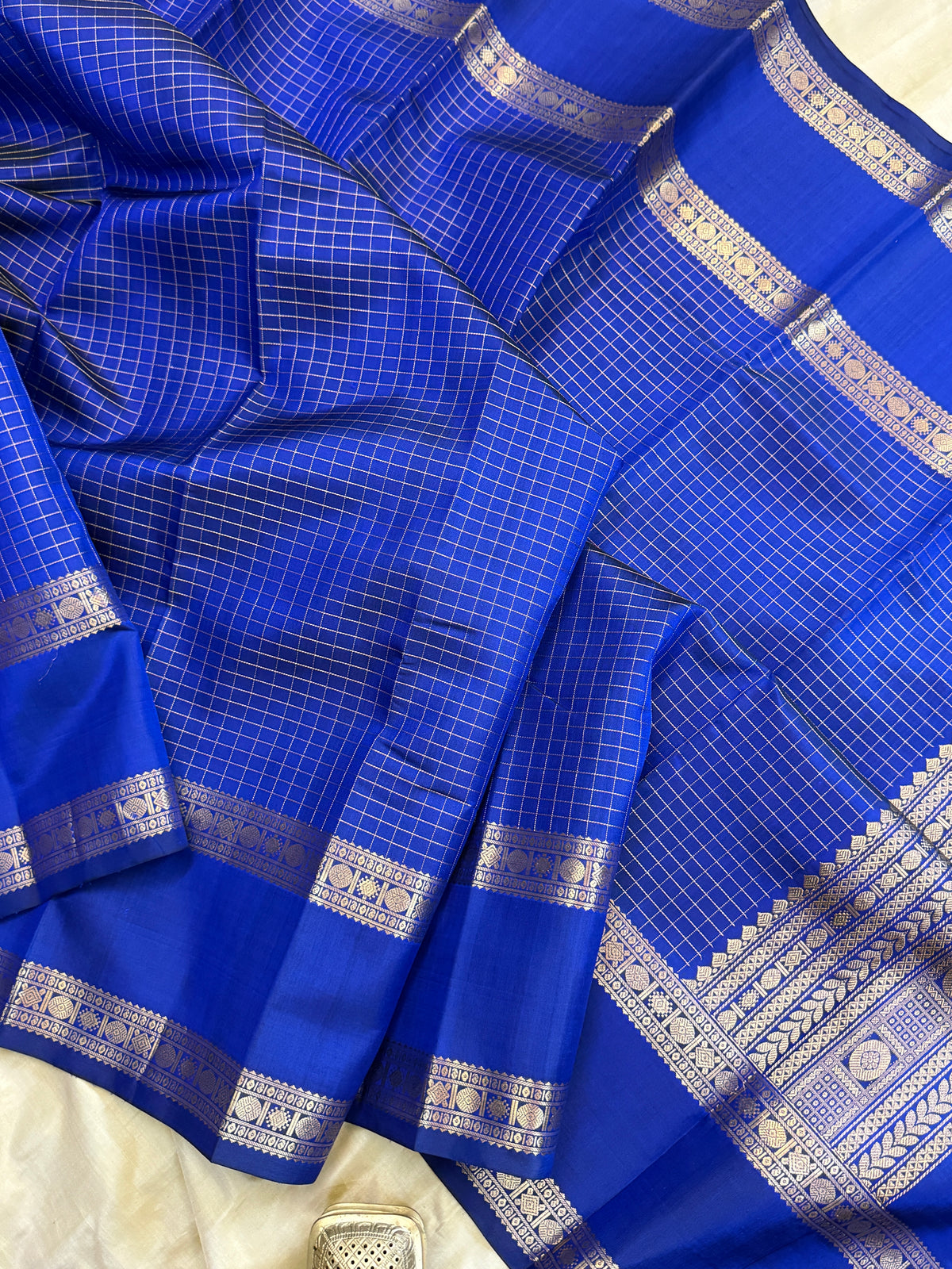 Special edition-Royal blue colour with Zari kattam silk saree/clsa 12549