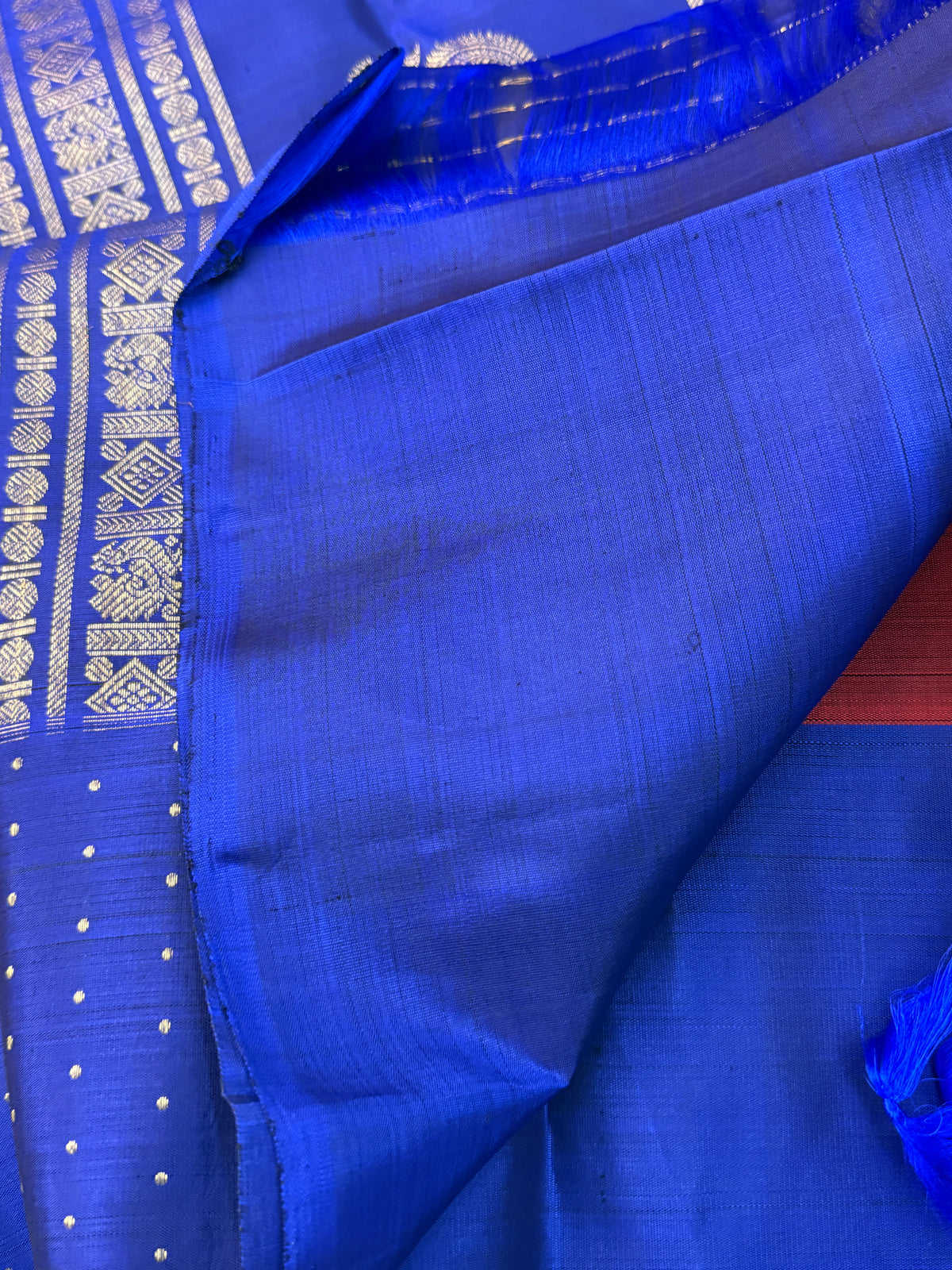 Maan butta and border pure Zari butta/kanjipuram silk saree clsa 12088