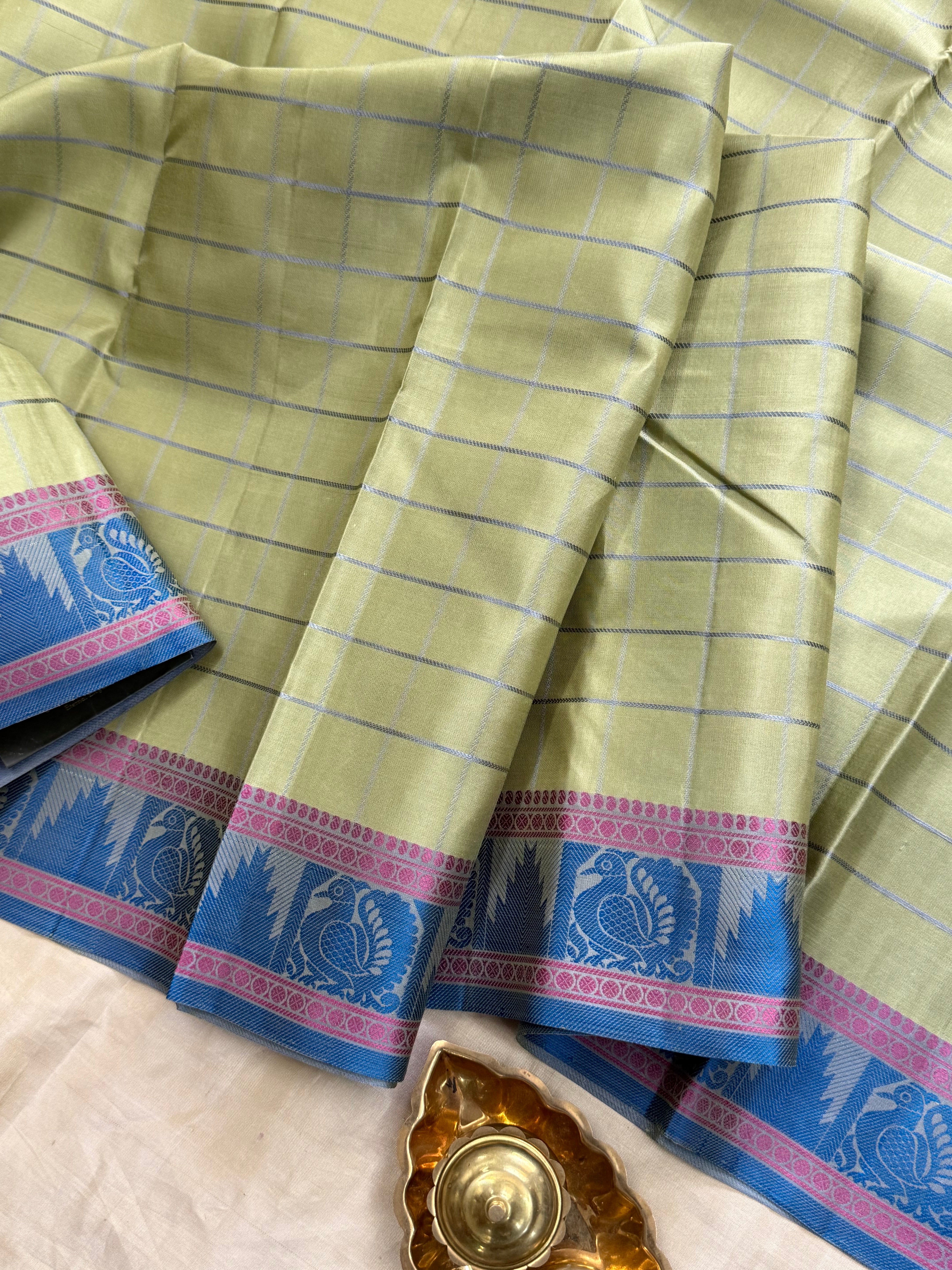 Pista green kattam / Varnangal Soft Silk CL4082