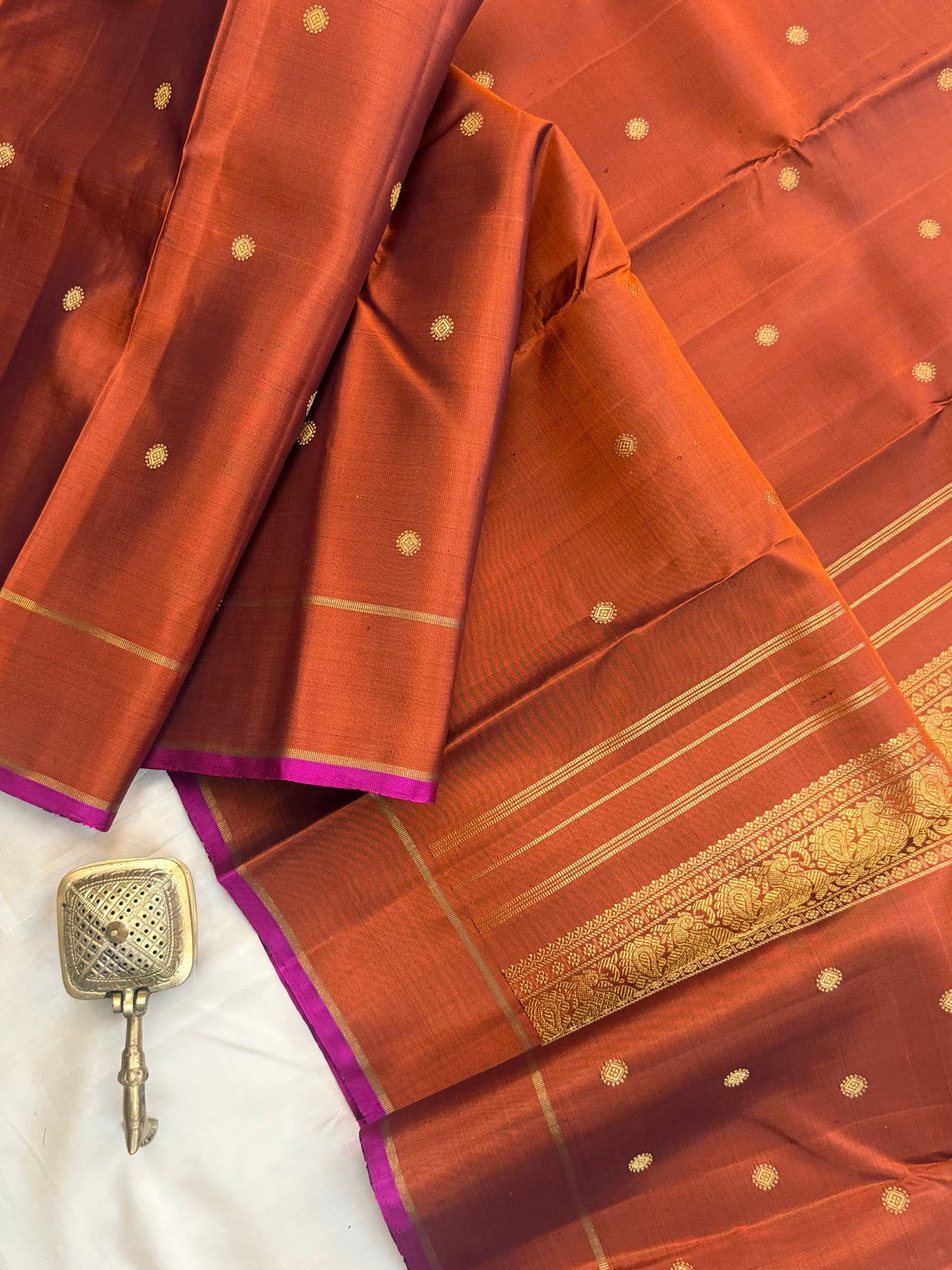 Rust Butta /Silk Kanjipuram CLSA11562