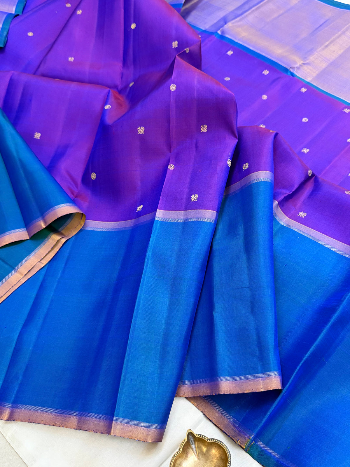 Mubbagam ganga jamuna border/ Kanjipuram silk CLSA 10779
