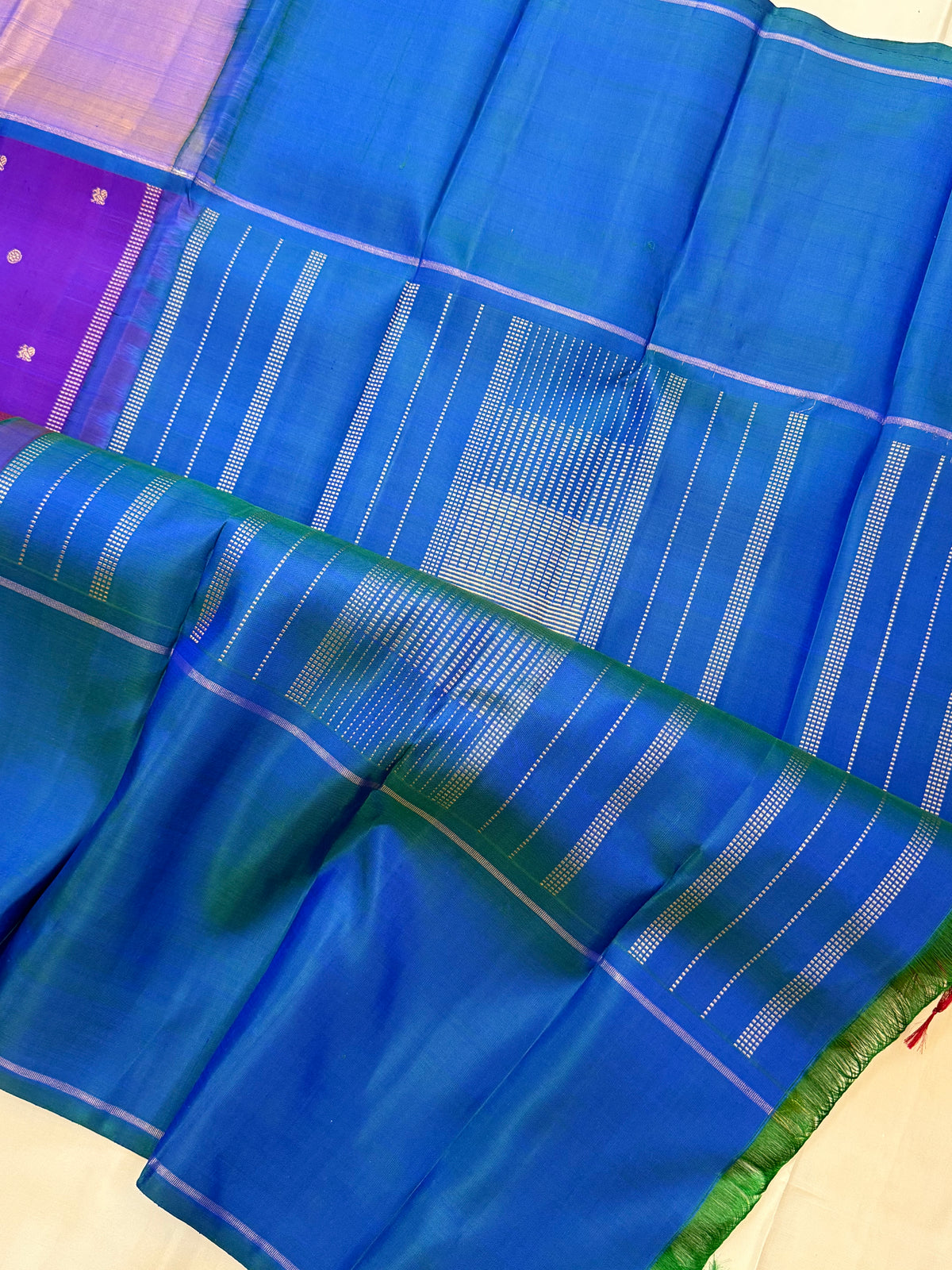 Mubbagam ganga jamuna border/ Kanjipuram silk CLSA 10779