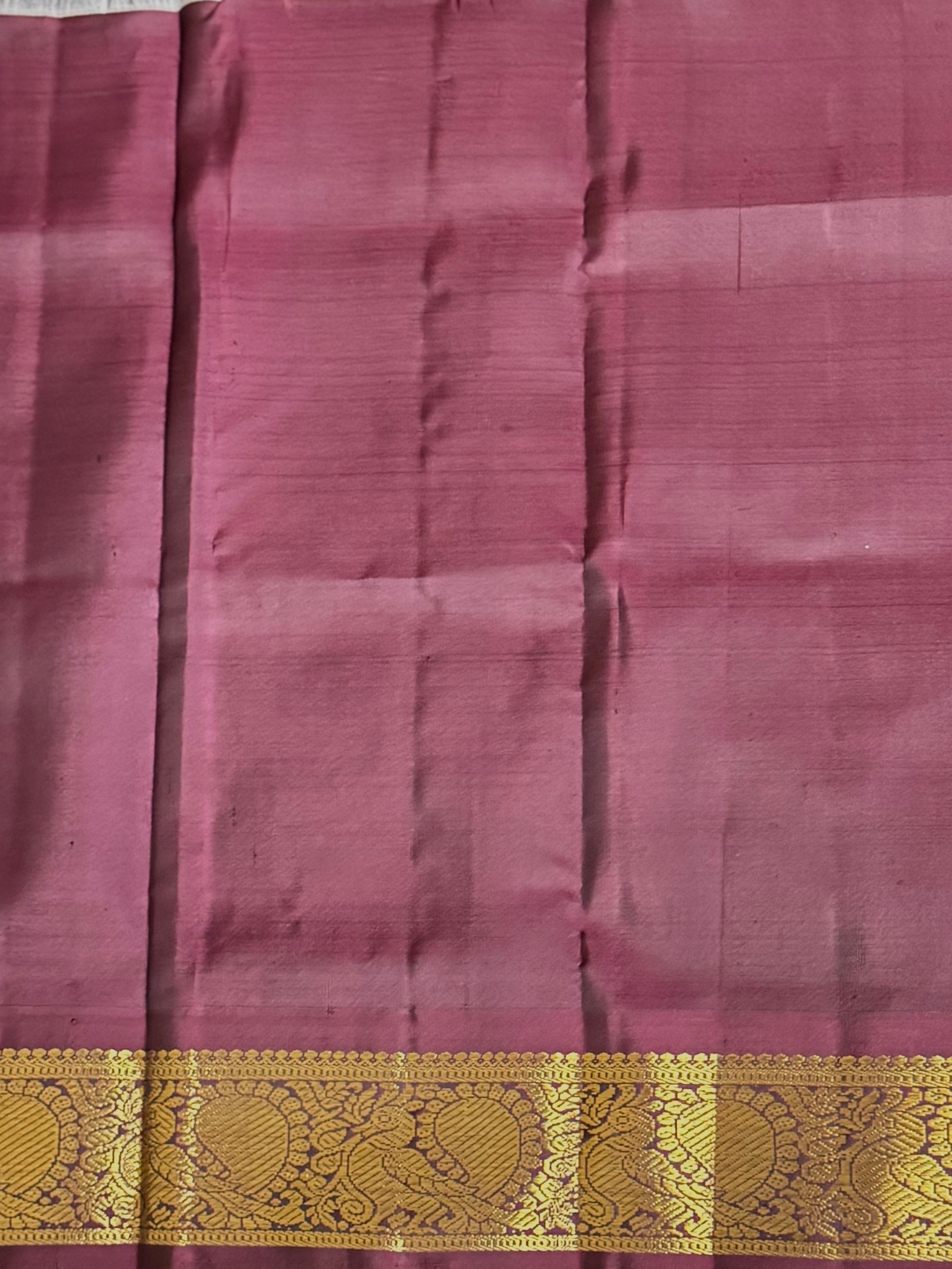 pavadai - 0-3 years paavadai sattai/ kanjipuram silk 9392