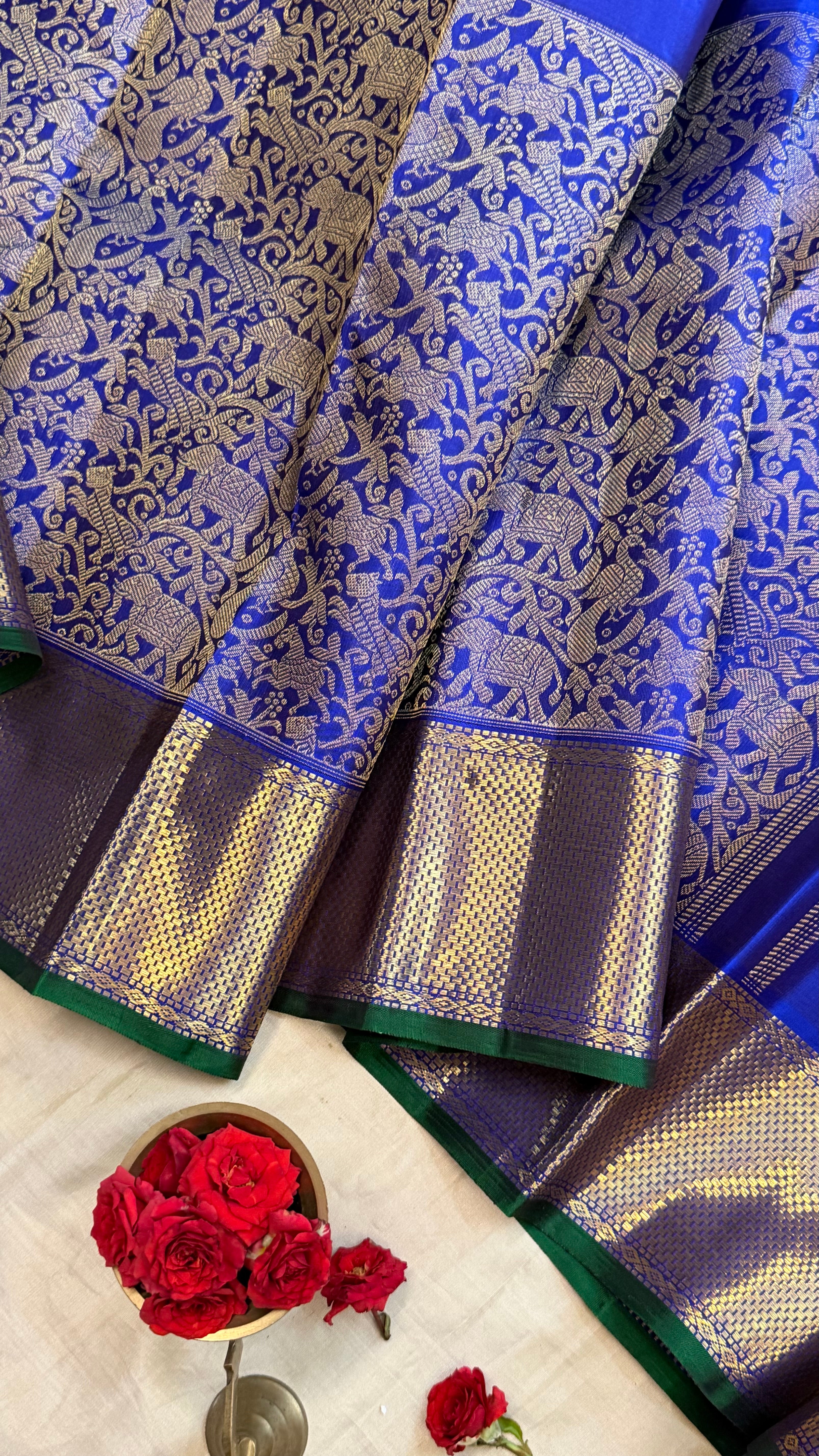 Skirt border vanasingaram lic pet / Kanjipuram Silk
