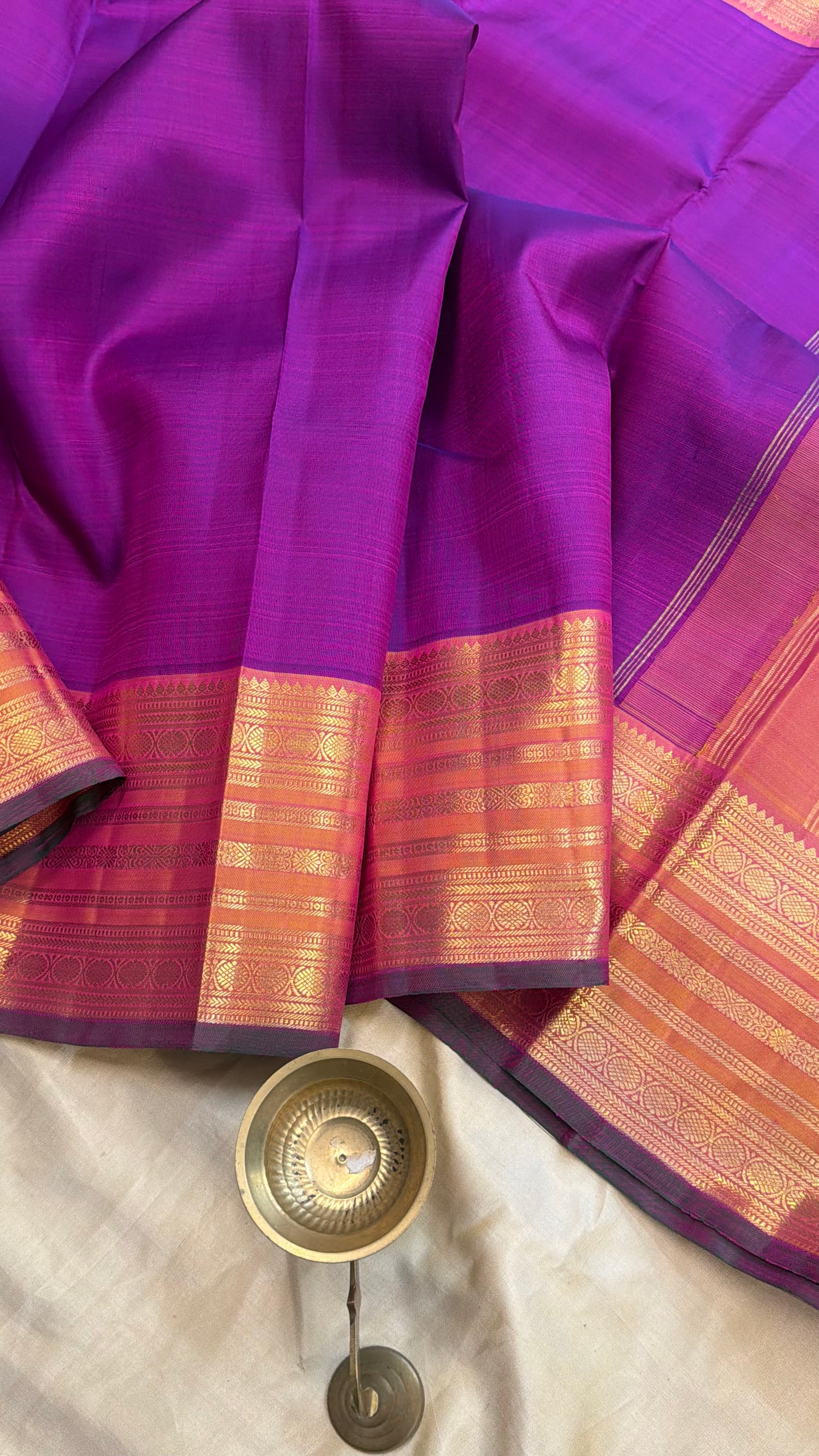 Purple varisapet / Kanjipuram silk