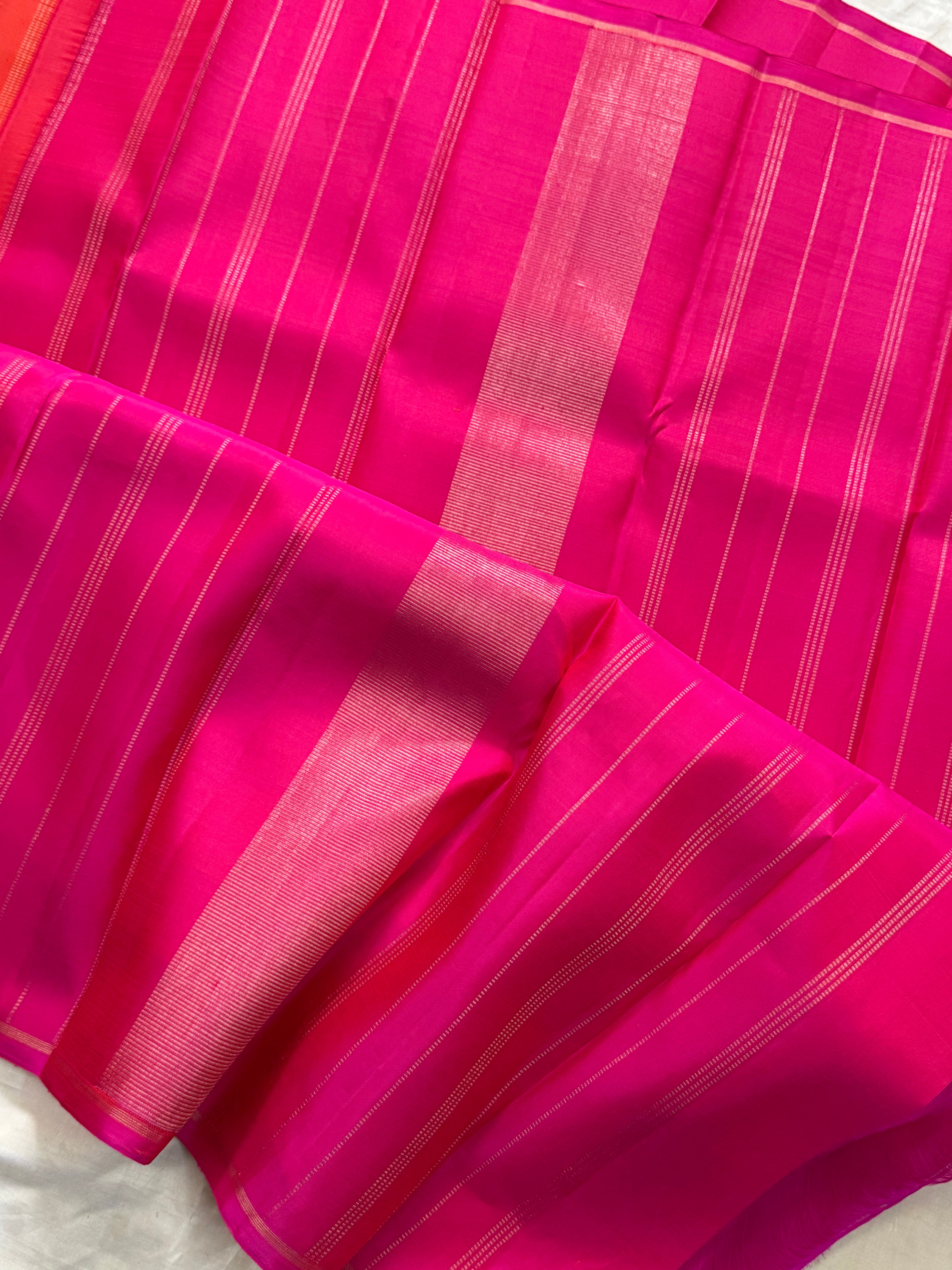 HALF AND HALF BODY ZARI/KANJIPURAM SILK SAREE CLSA 8424