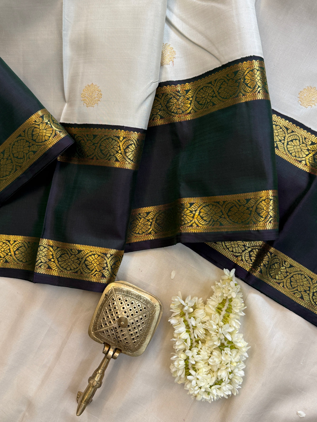 Eeyam retta pet. / pure Kanjipuram silk clsa 5045
