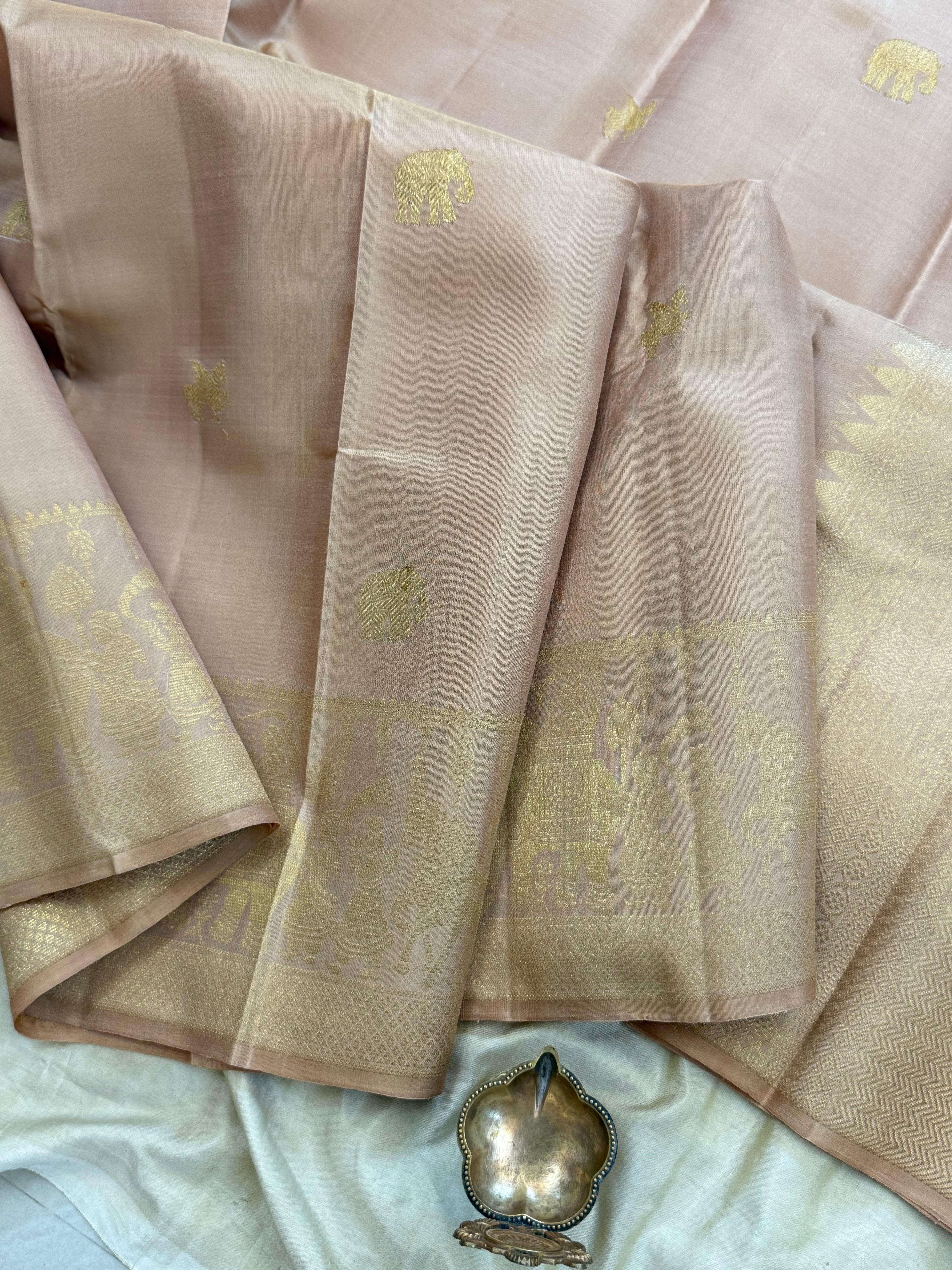 Cream colour body / Arani silk CLSA 10066