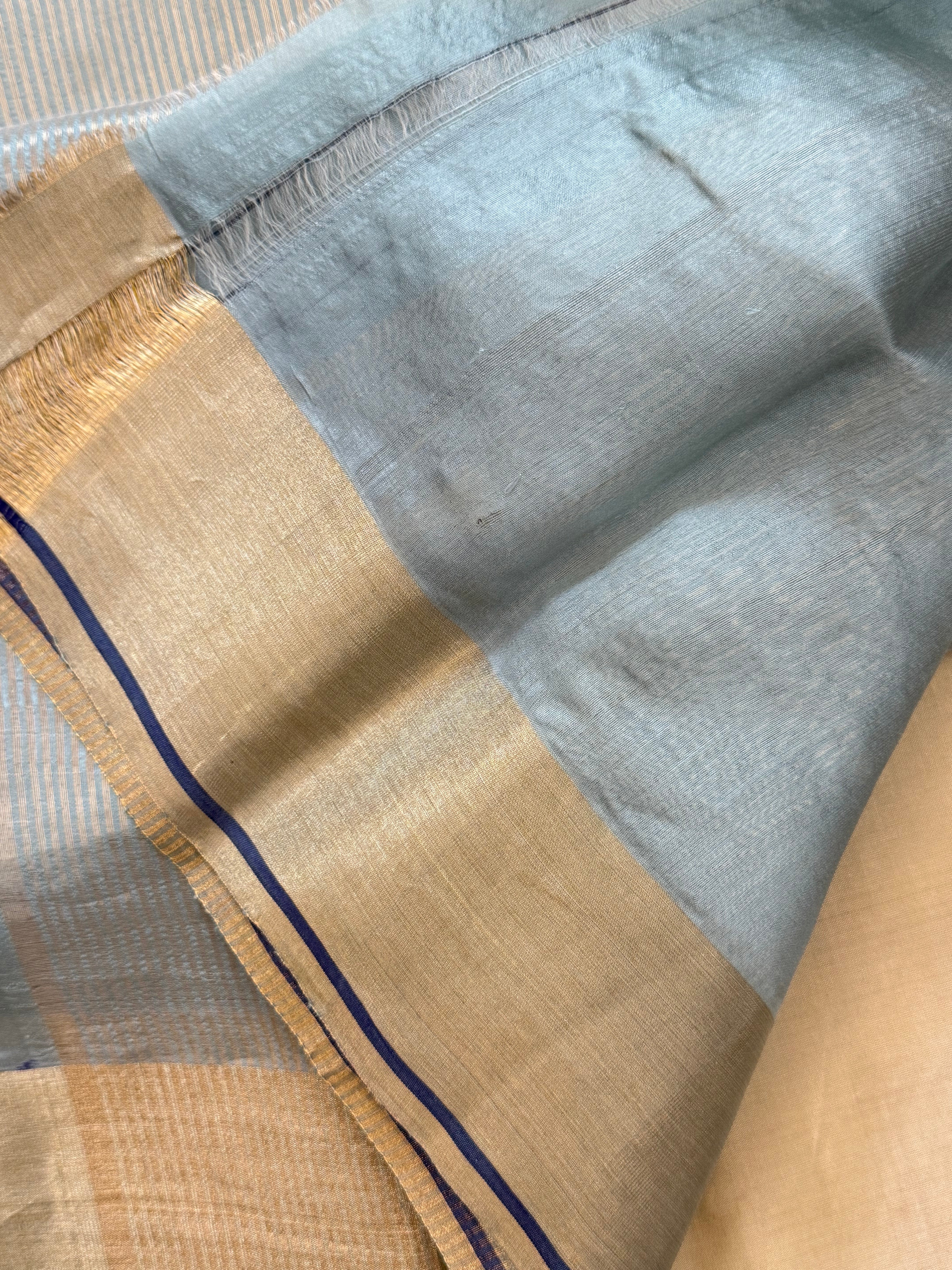 Powder blue small butta / Chanderi silk CLSA10876