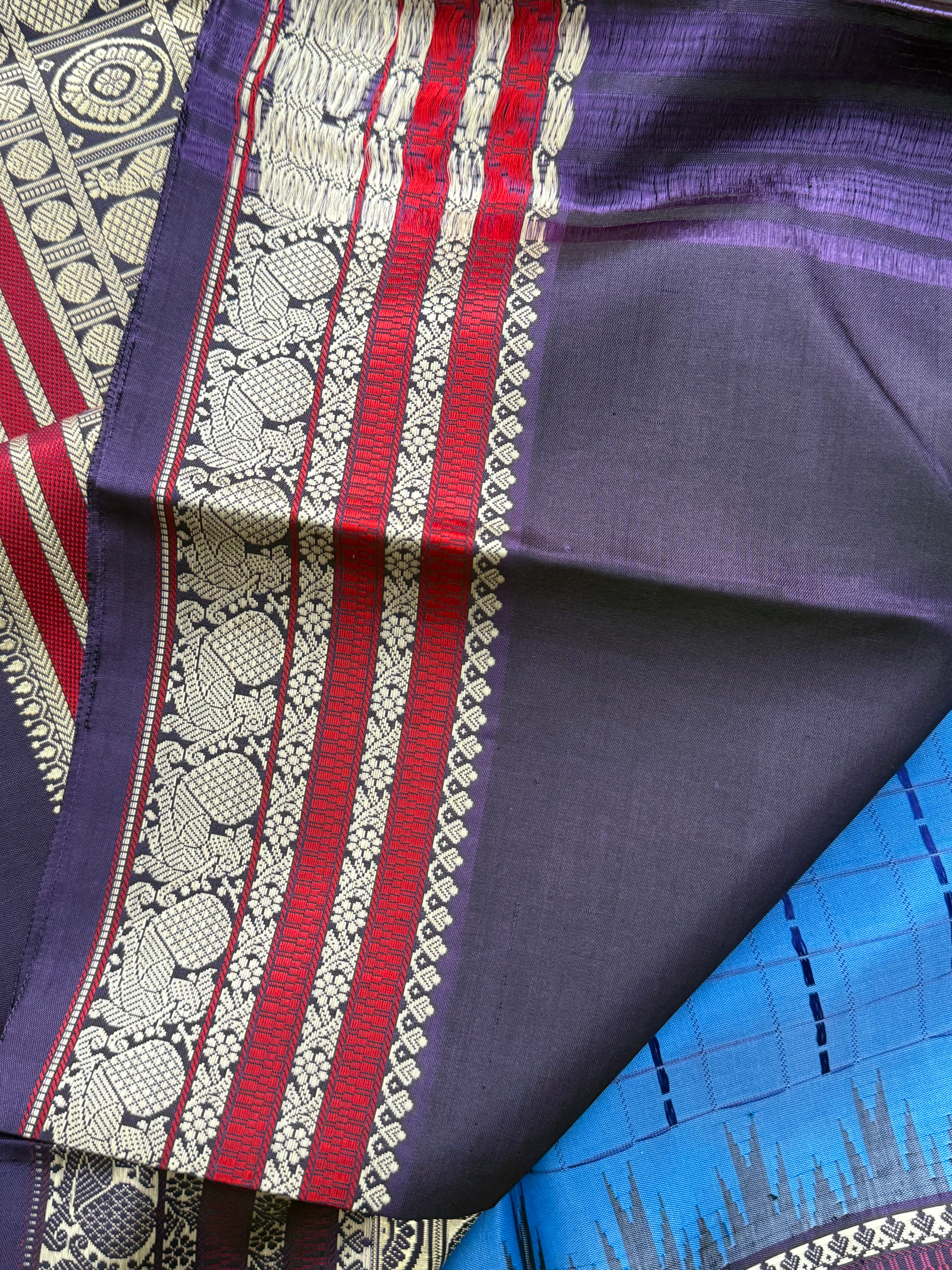 Anandha blue with temple border/special edition CLSA8382