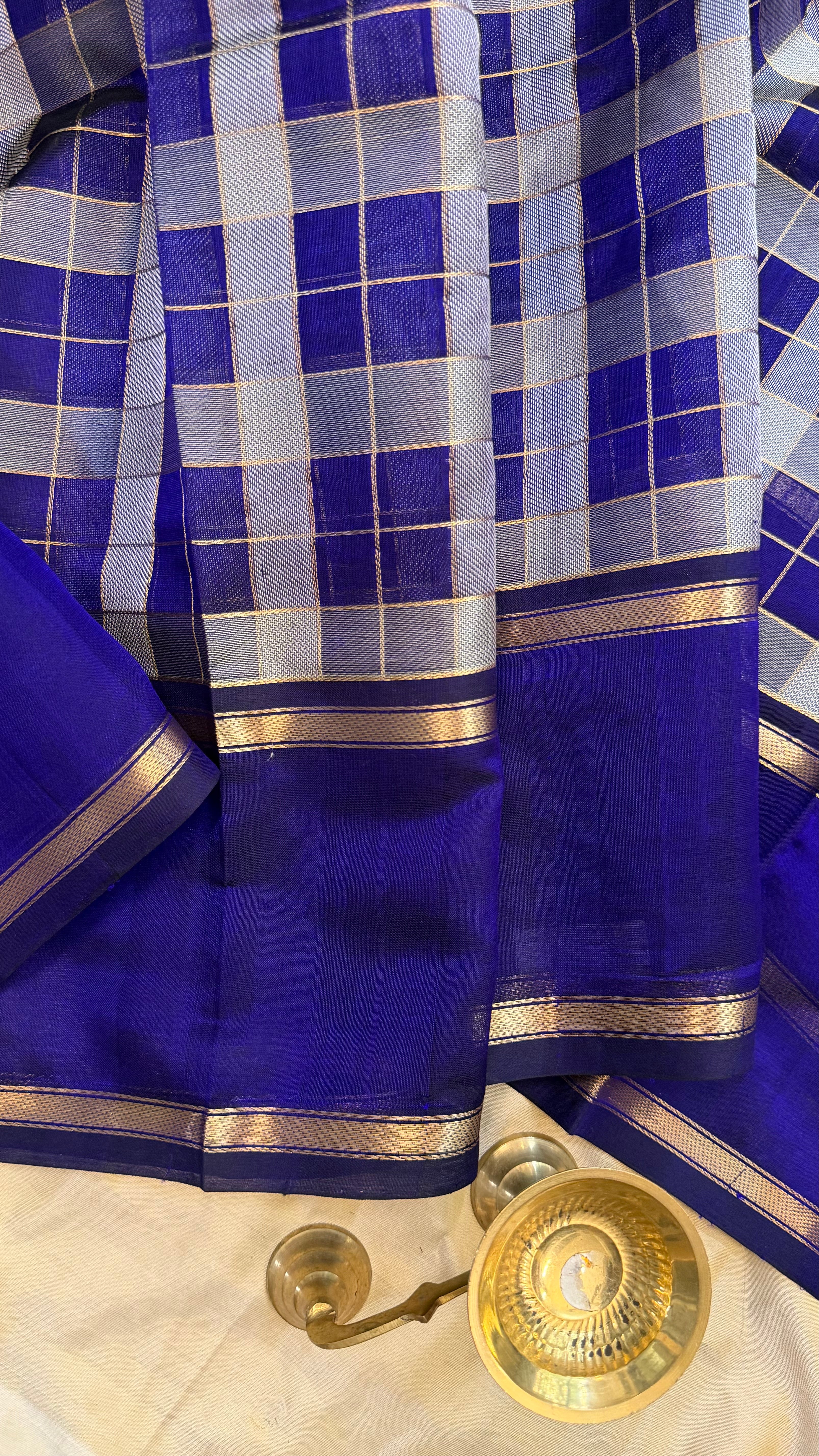 Purple Chettinad kattam/ Silk Cotton