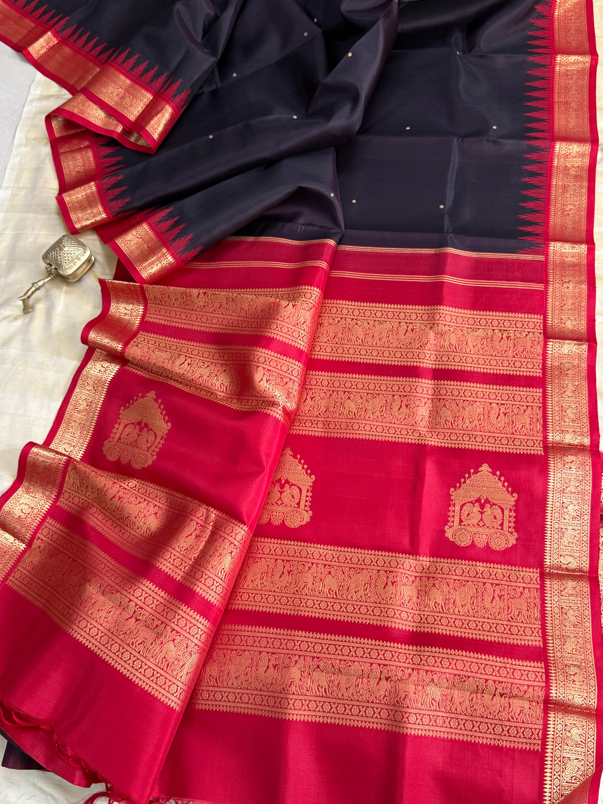 Kanchana Korvai zari butta / Special Edition Silk CLSA11889