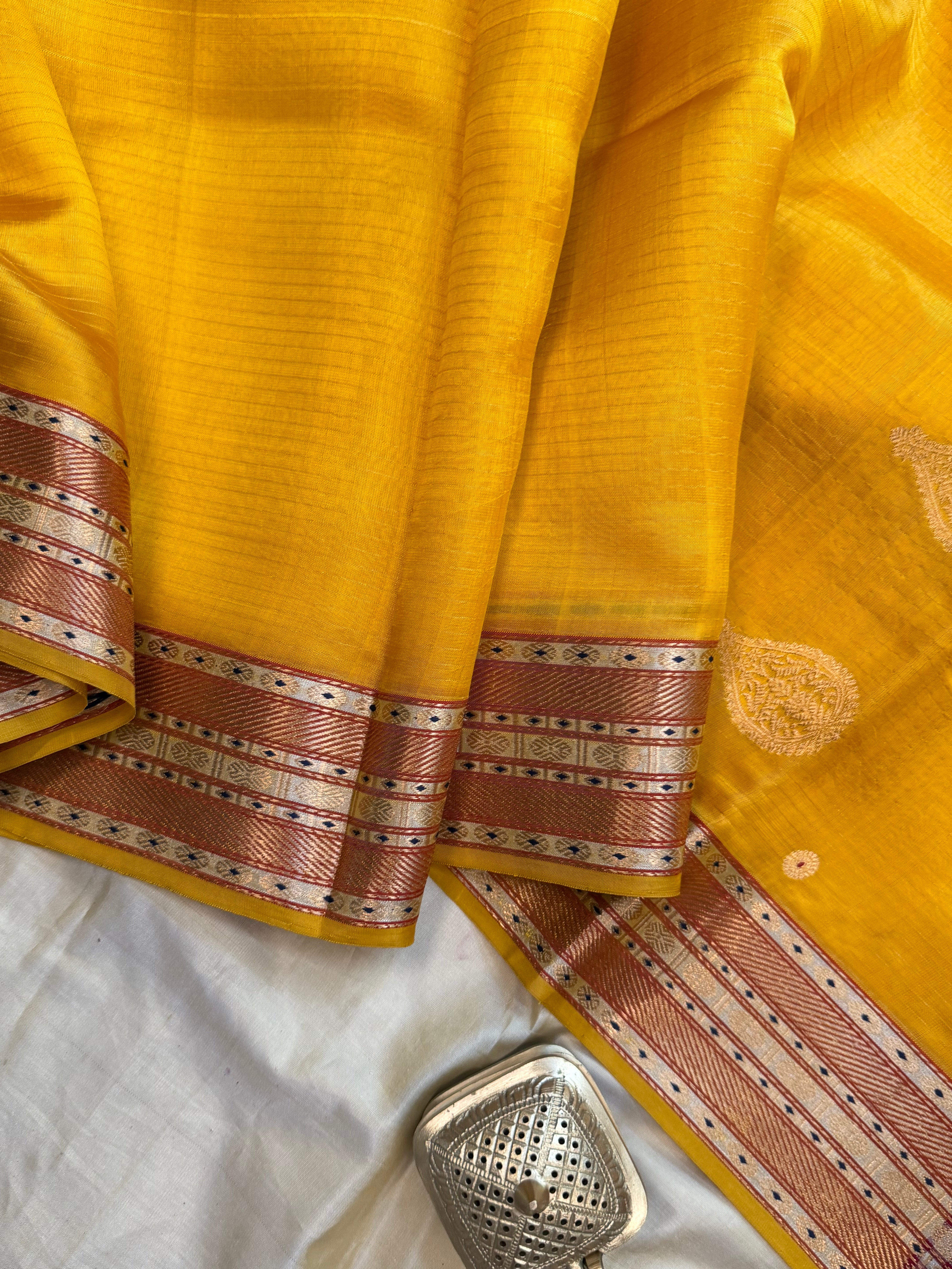 Ambe revival saree / revival Chanderi silk